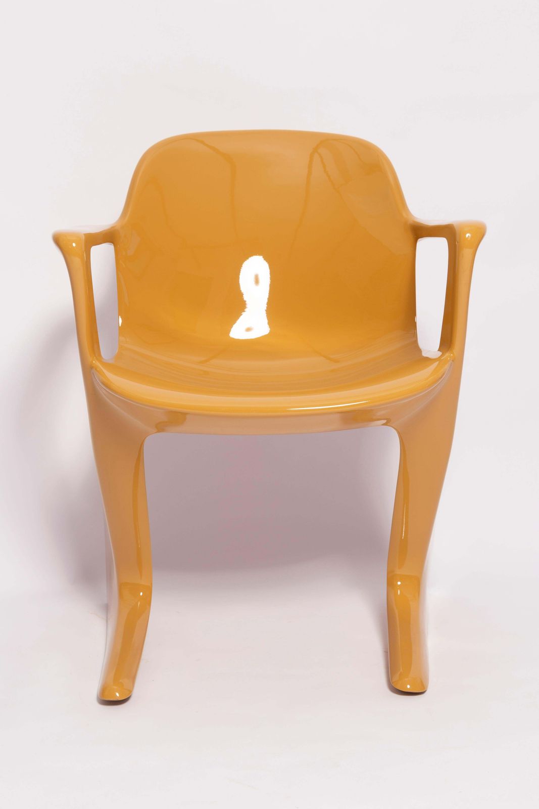 photo for sale Mid Century Sand Beige Kangaroo Chair Designed By Ernst Moeckl, Germany, 1968