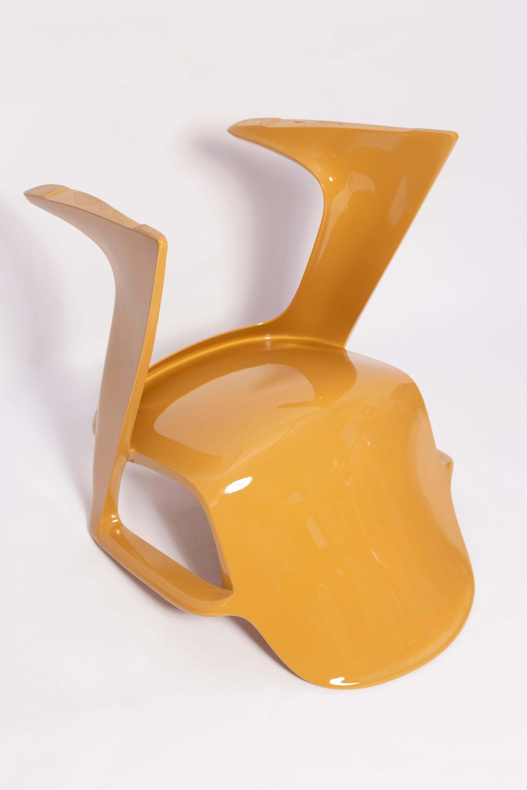 Furniture Mid Century Sand Beige Kangaroo Chair Designed By Ernst Moeckl, Germany, 1968 photo