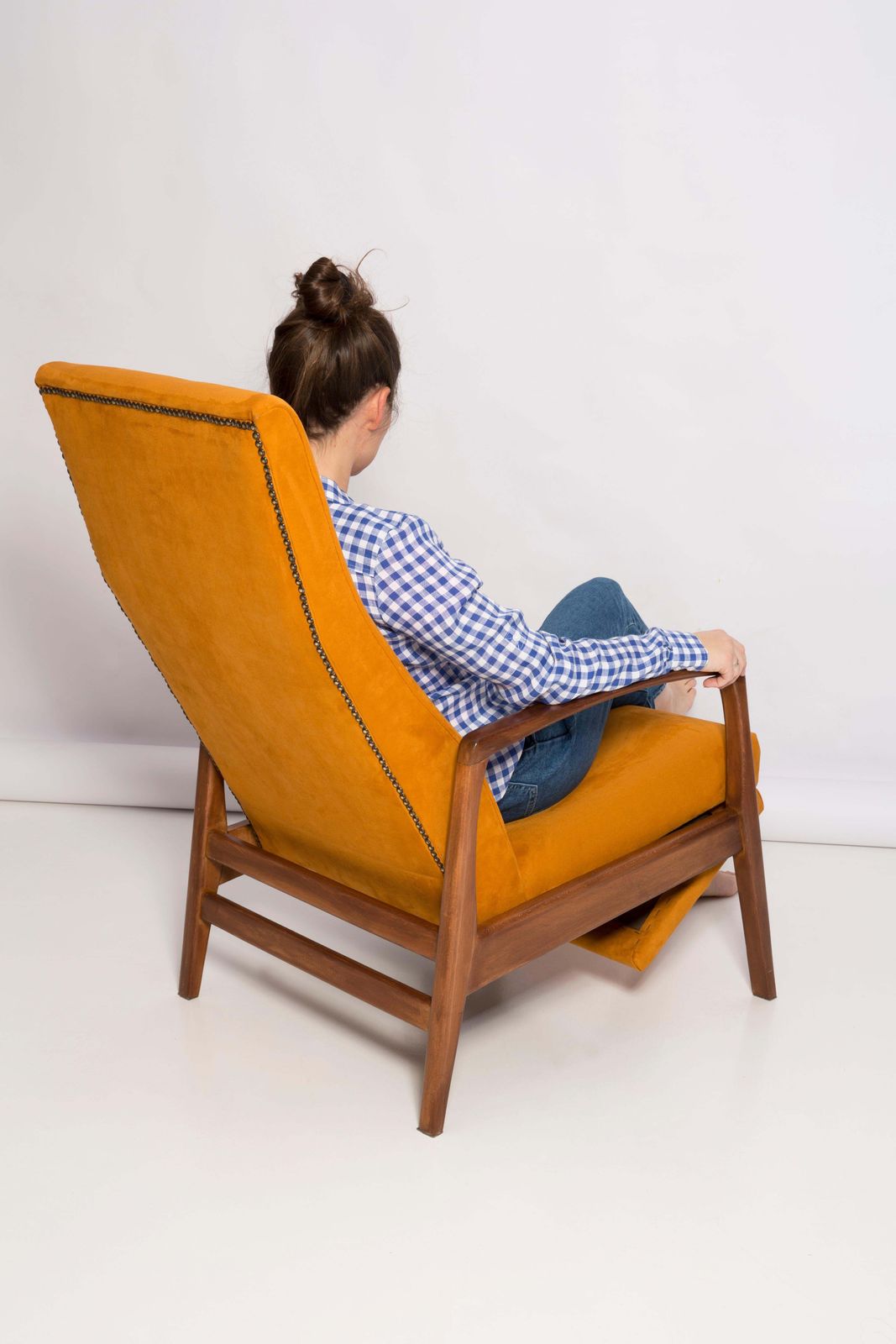 photo vintage 20th Century Yellow Fold Out Armchair, Europe, 1960s