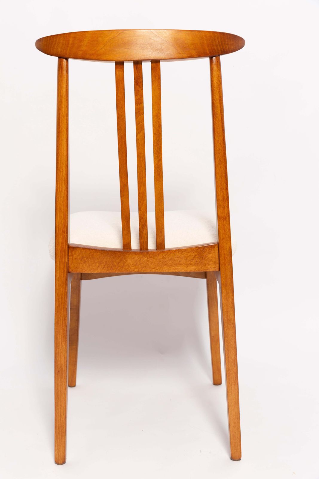 Set Van Vier Mid Century Stoelen In Crème/Ivoor Bouclé, Door M. Zielinski, Europa, Jaren 1960 photo buy