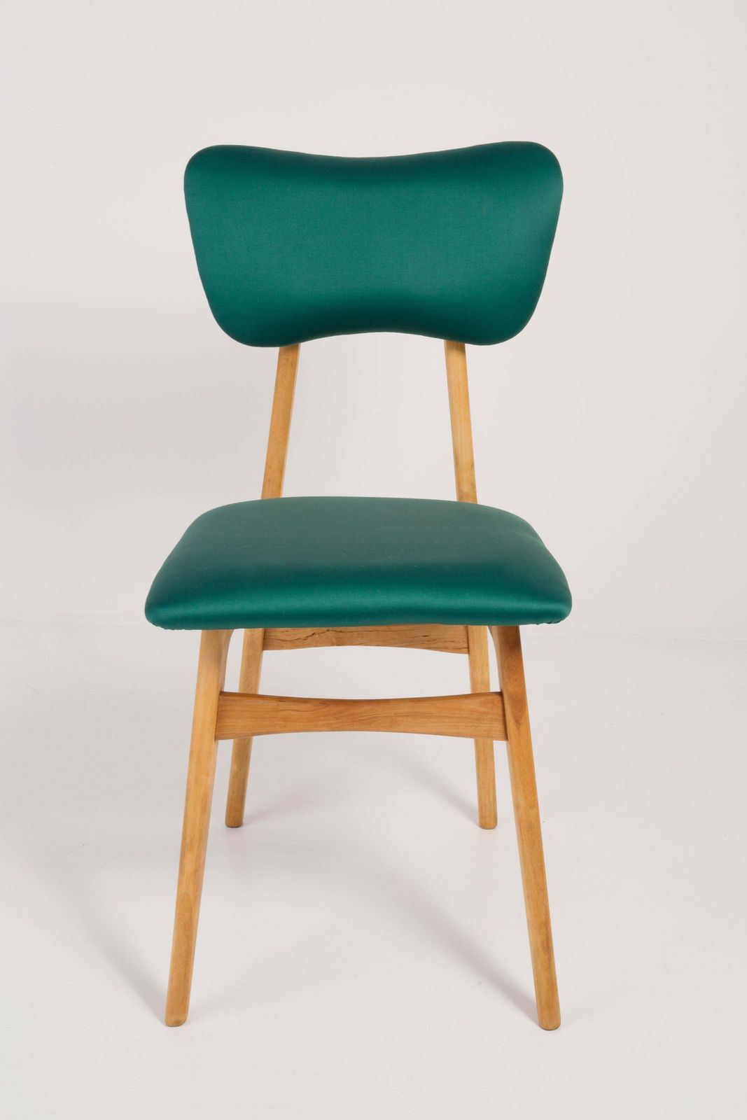 Set Of Four 20th Century Dedar Tabularasa Green Chairs, 1960s photo vinterior