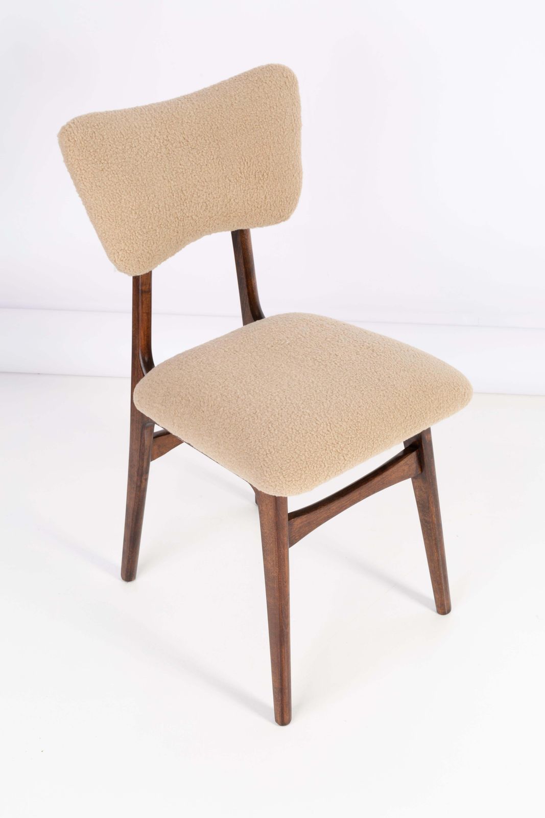 20th Century Camel Soft Boucle Chair, 1960s photo for sale