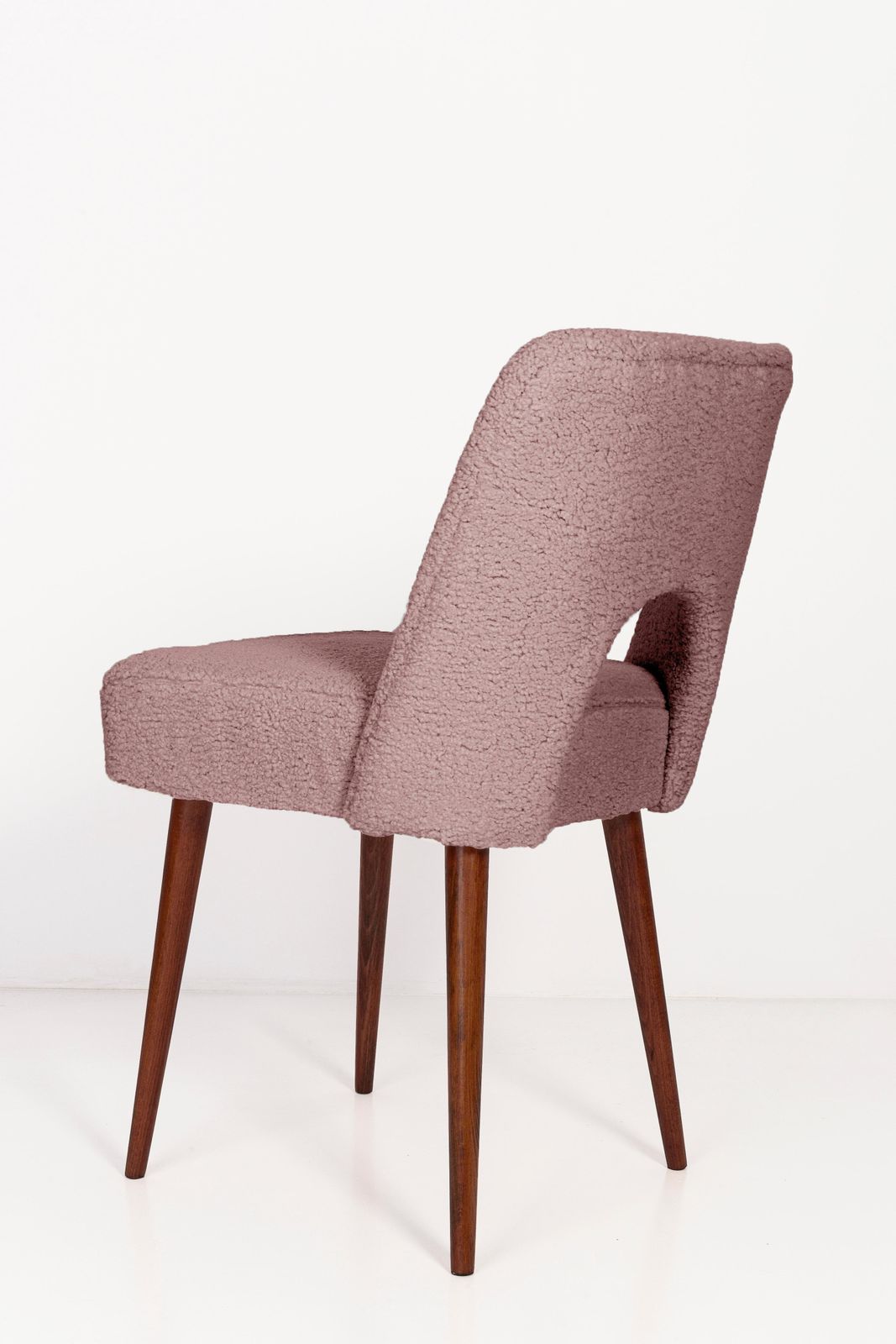 Set Of Two Pink Boucle 'Shell' Chairs, 1960s photo buy