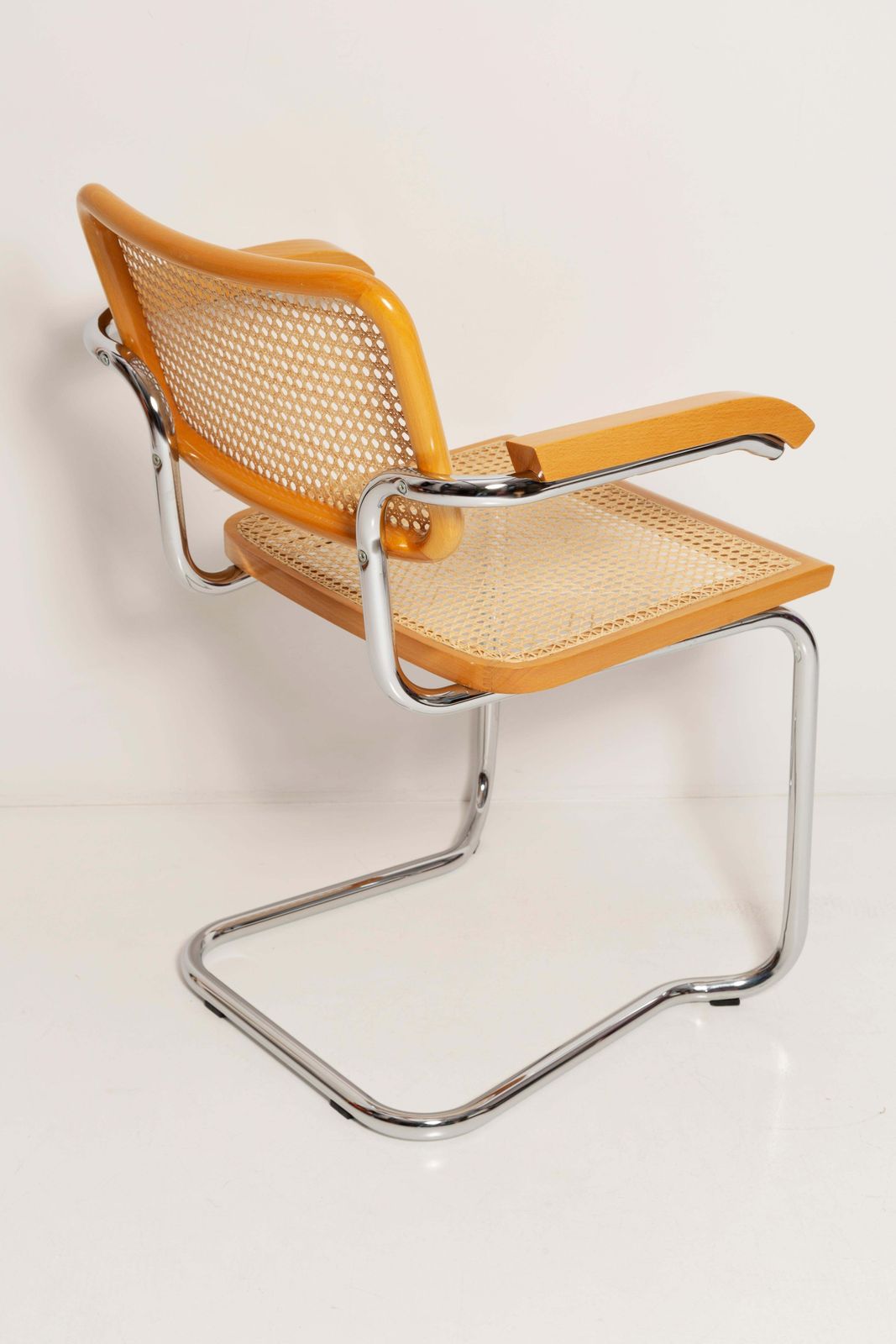Set Of Four Midcentury Cesca Rattan Chairs, Marcel Breuer, Italy, 1960s photo buy