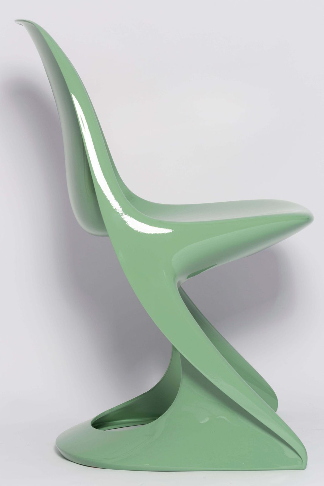 Four Mid Century Casalino Chairs In Jade Green, Alexander Begge, Casala, 1970s photo vinterior