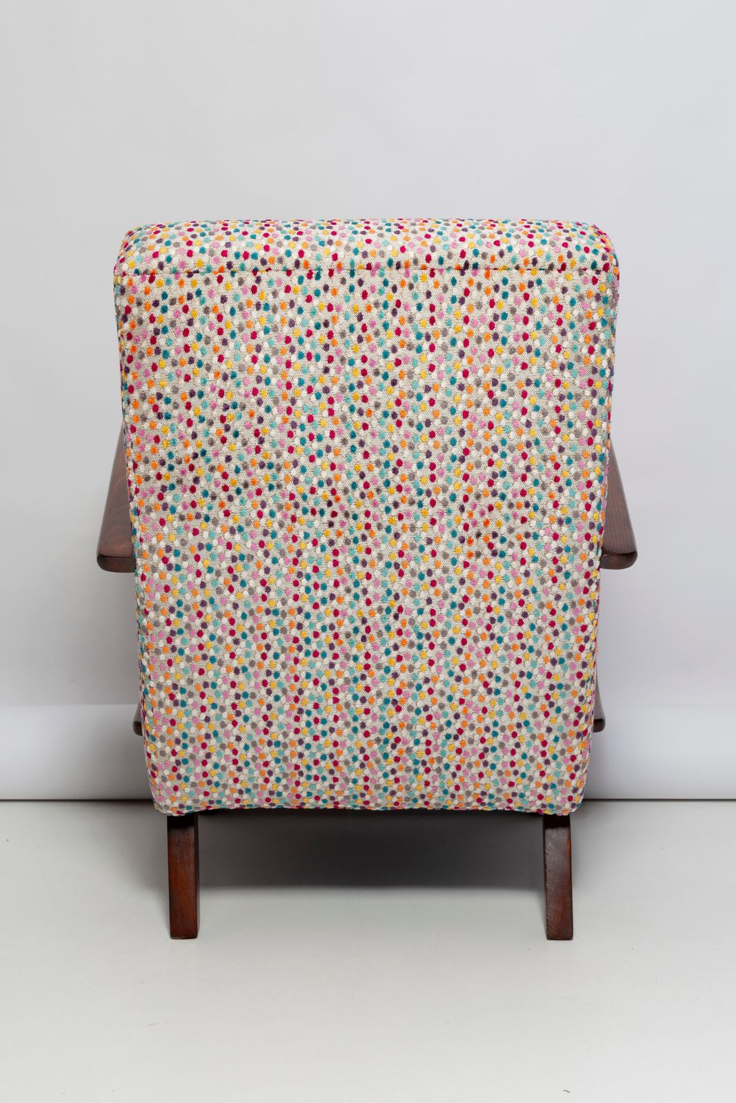 Mid Century Dots Velvet Armchair By J. Halabala, Czech Republic, 1950s photo buy