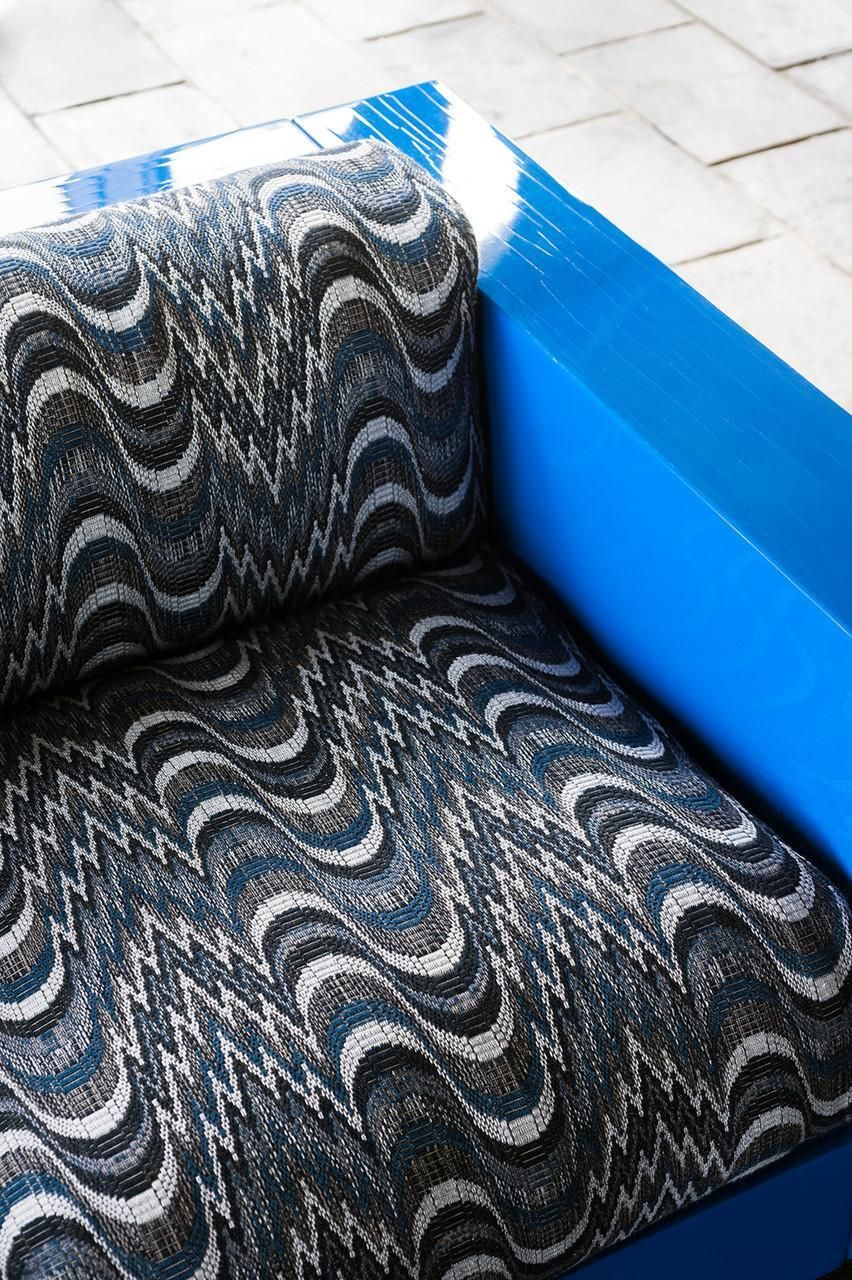1361.0 Mid Century Flimflam Jacquard Fauteuil, Ontworpen Door J. Kedziorek, Europa, Jaren 1960 photo