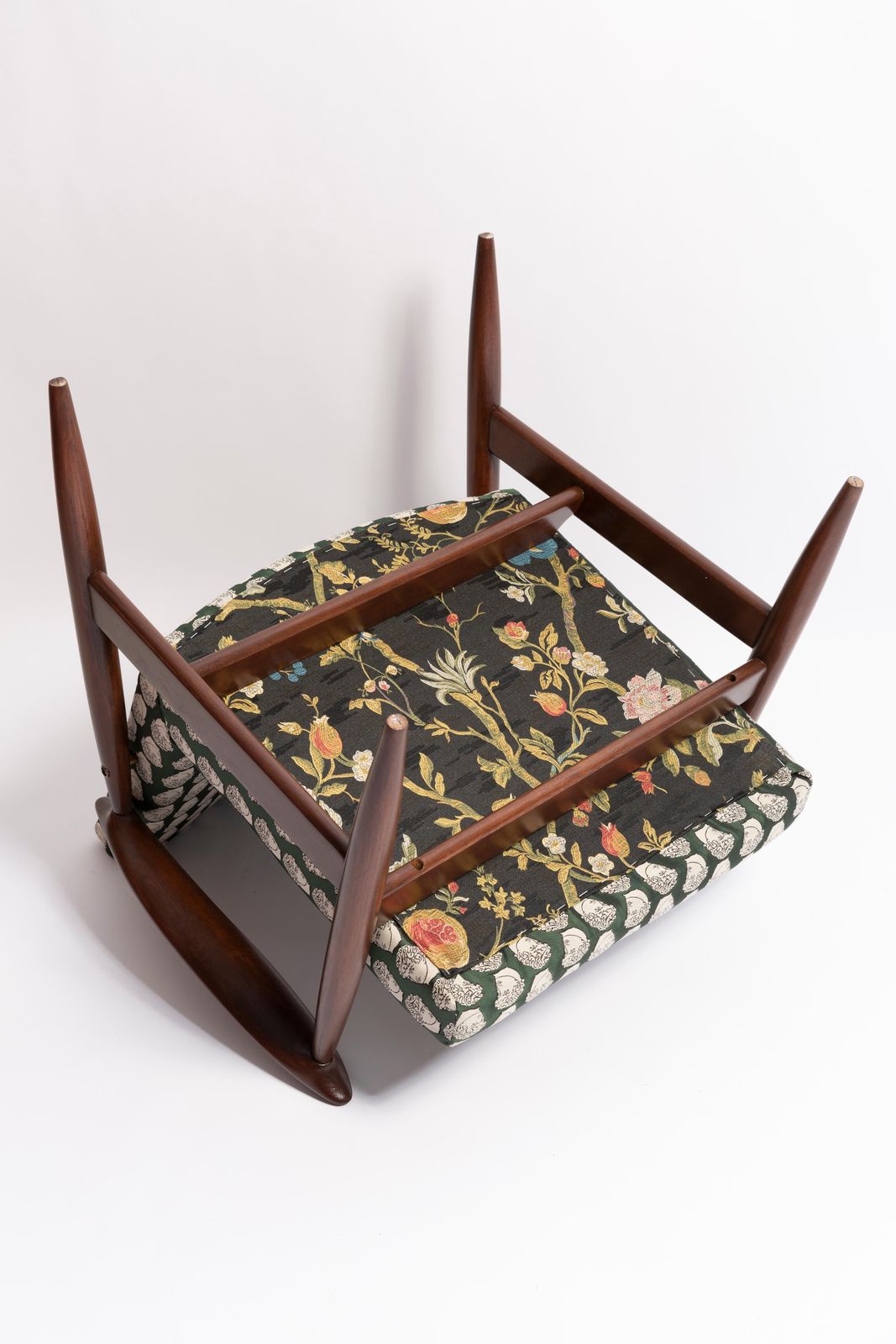 photo vinterior Midcentury David Print Emerald Armchair, Designed By J Kedziorek, Europe, 1960s
