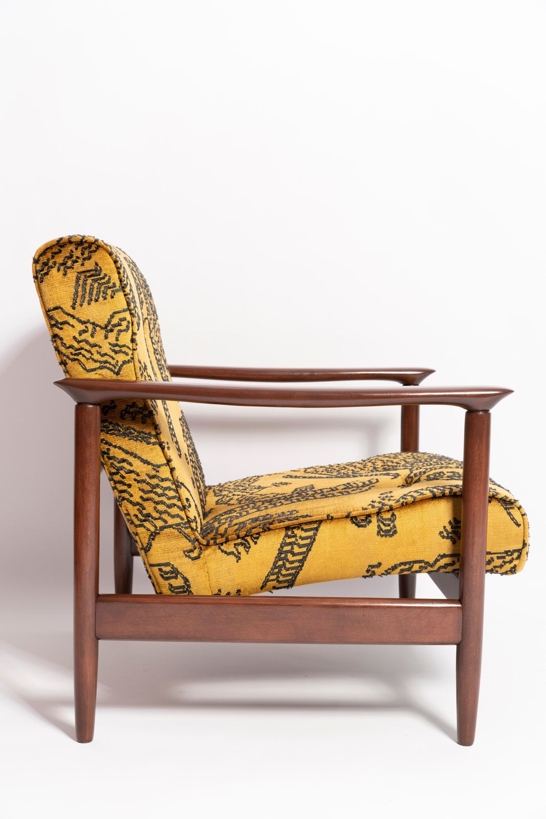 Mid Century Fauteuil Met Tijgerprint, Gfm 142, Edmund Homa, Europa, Jaren 1960 photo vinterior