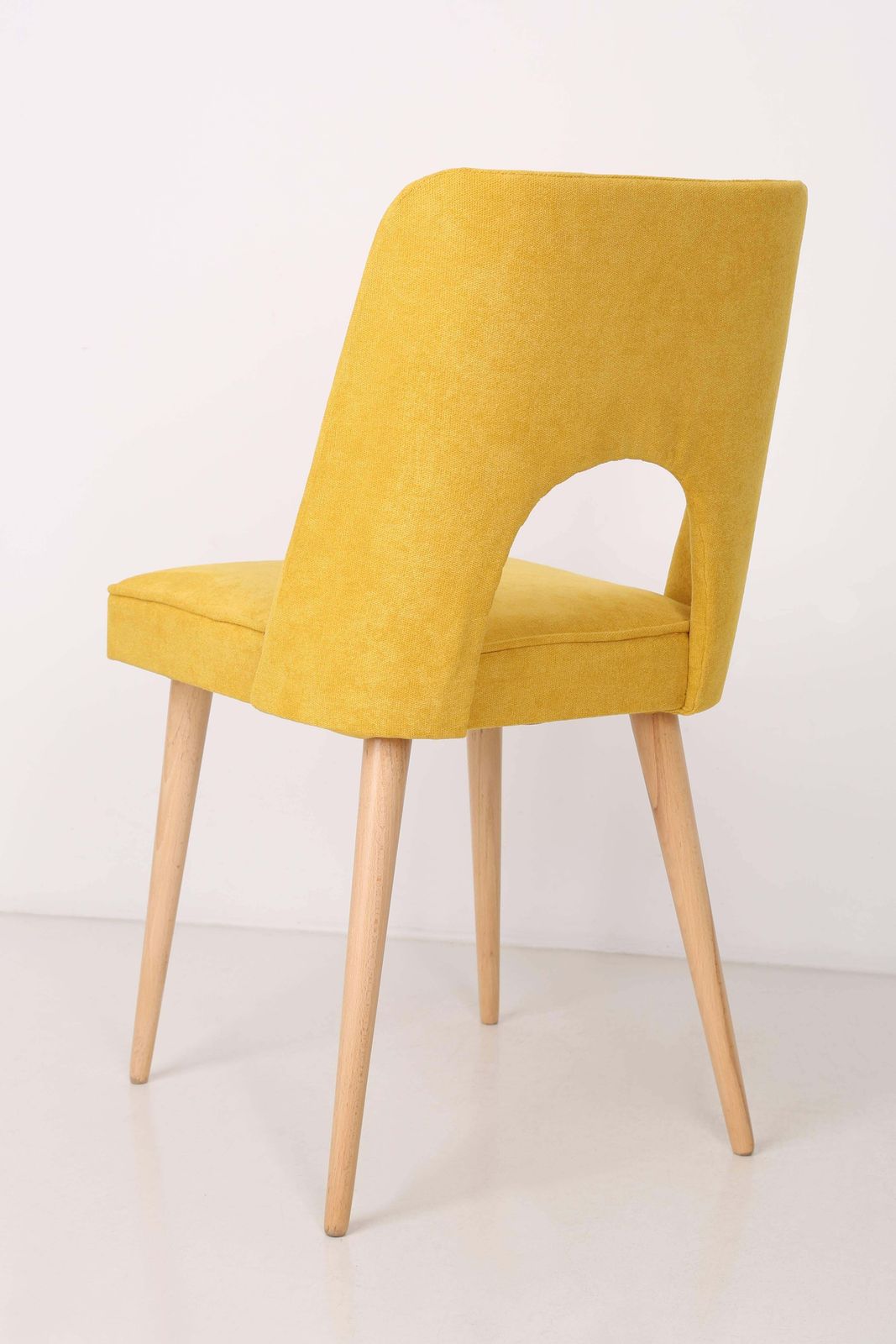 Set Of Six Yellow "Shell" Chairs, Poland, 1960s photo 2976.0