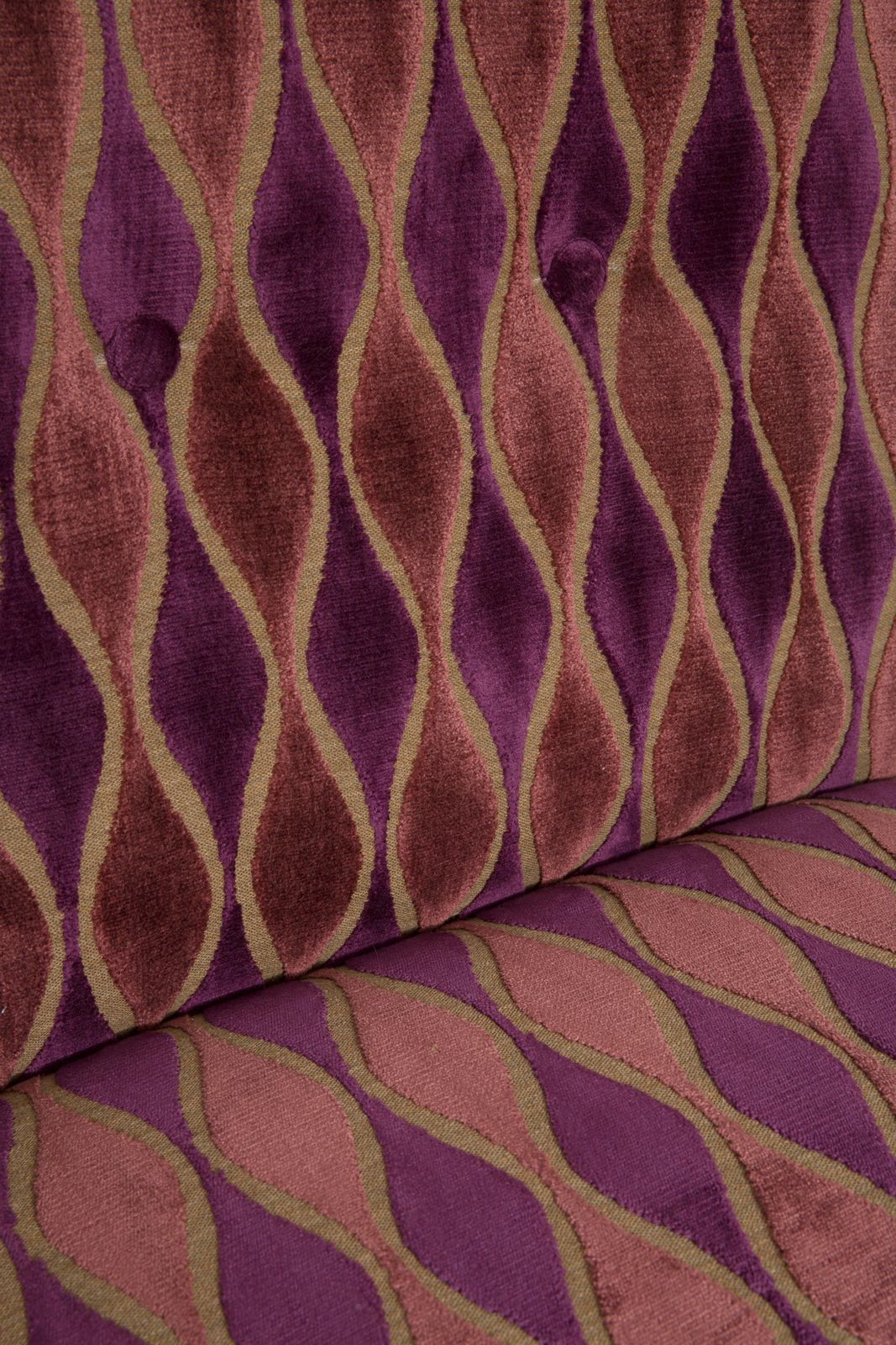 Two Mid 20th Century Pink Pattern Velvet Armchairs, Edmund Homa, Europe, 1960s photo Furniture