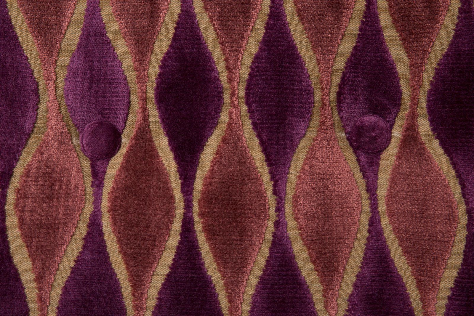 Furniture Two Mid 20th Century Pink Pattern Velvet Armchairs, Edmund Homa, Europe, 1960s photo