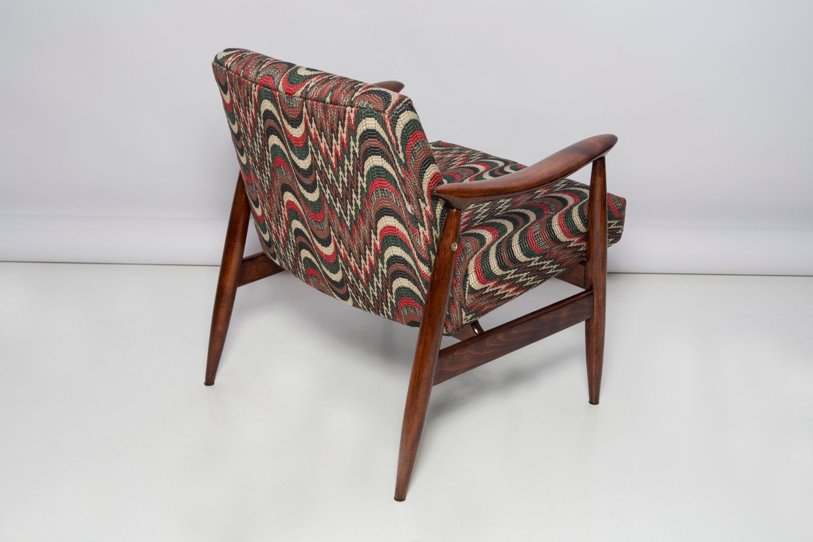 photo furniture Paar Mid Century Flimflam Jacquard Fauteuils, Van J Kedziorek, Europa, Jaren 1960