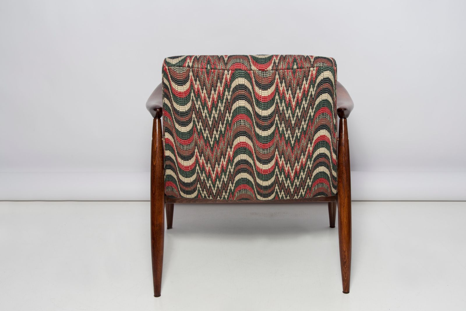 photo for sale Pair Of Mid Century Flimflam Jacquard Armchairs, By J Kedziorek, Europe, 1960s