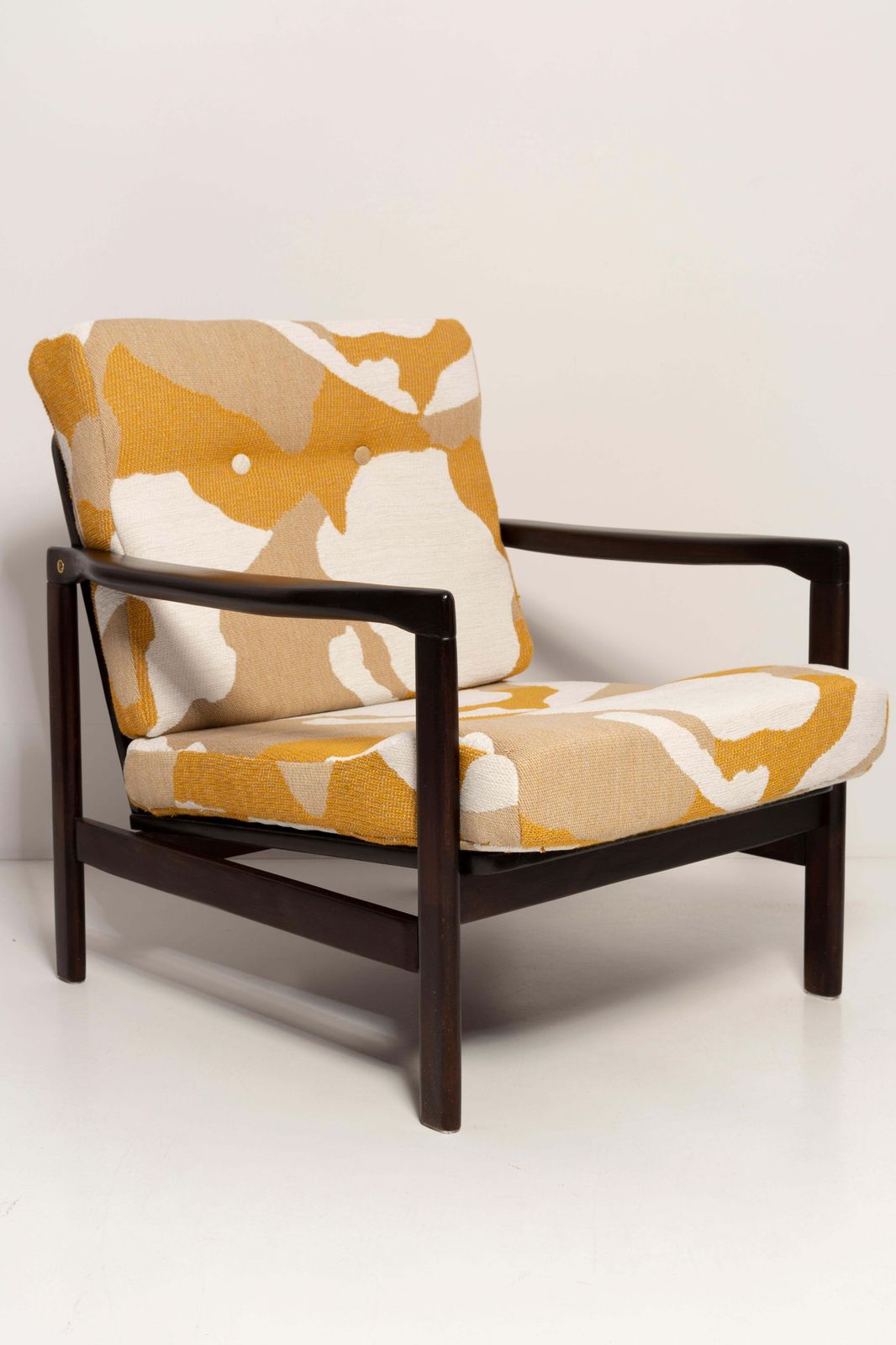 Furniture Set Of Two Mid Century Camouflage Armchairs, Zenon Baczyk, Poland, 1960s photo