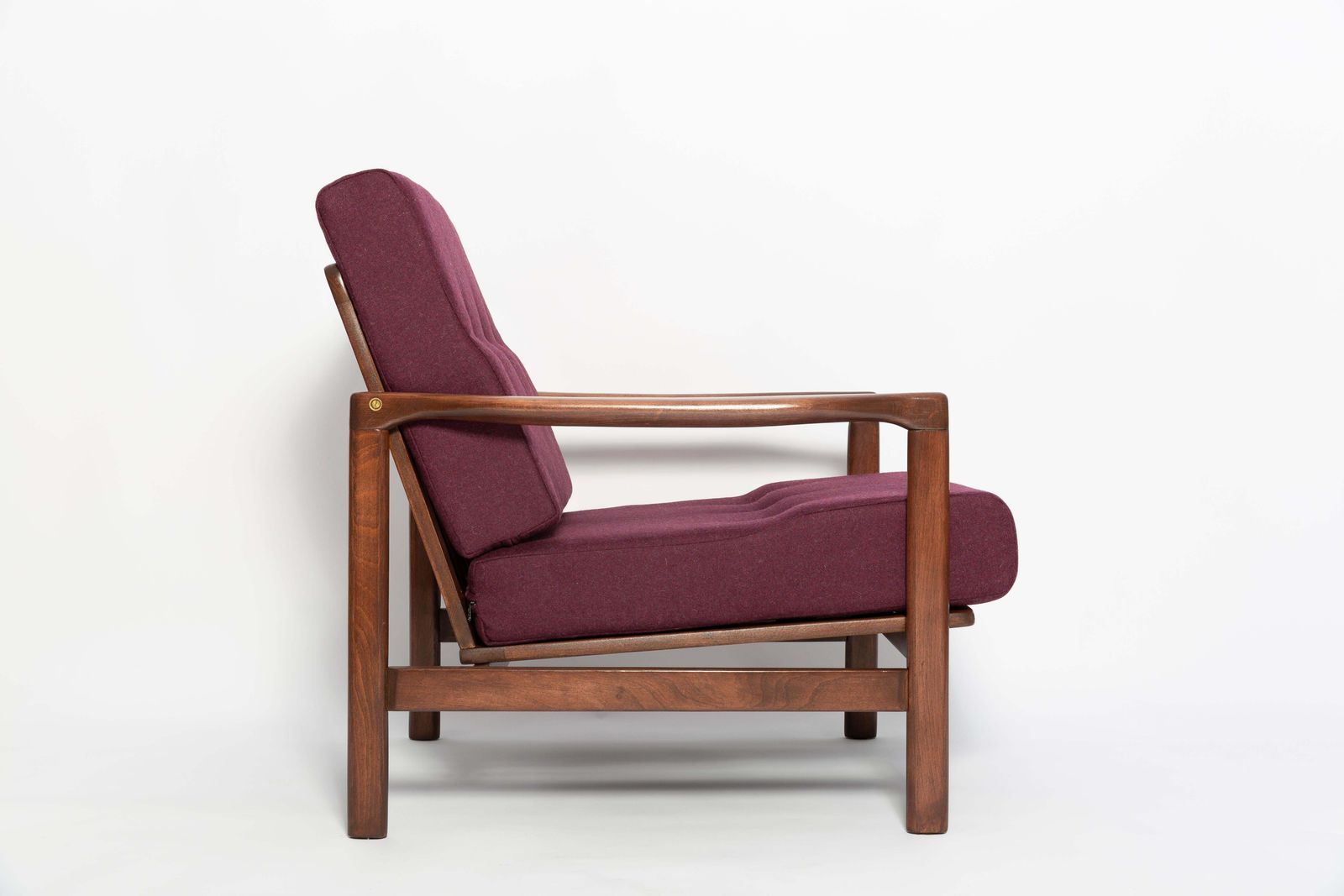 Pair Of Mid Century Armchairs And Coffee Table, Zenon Baczyk, Europe, 1960s photo vintage