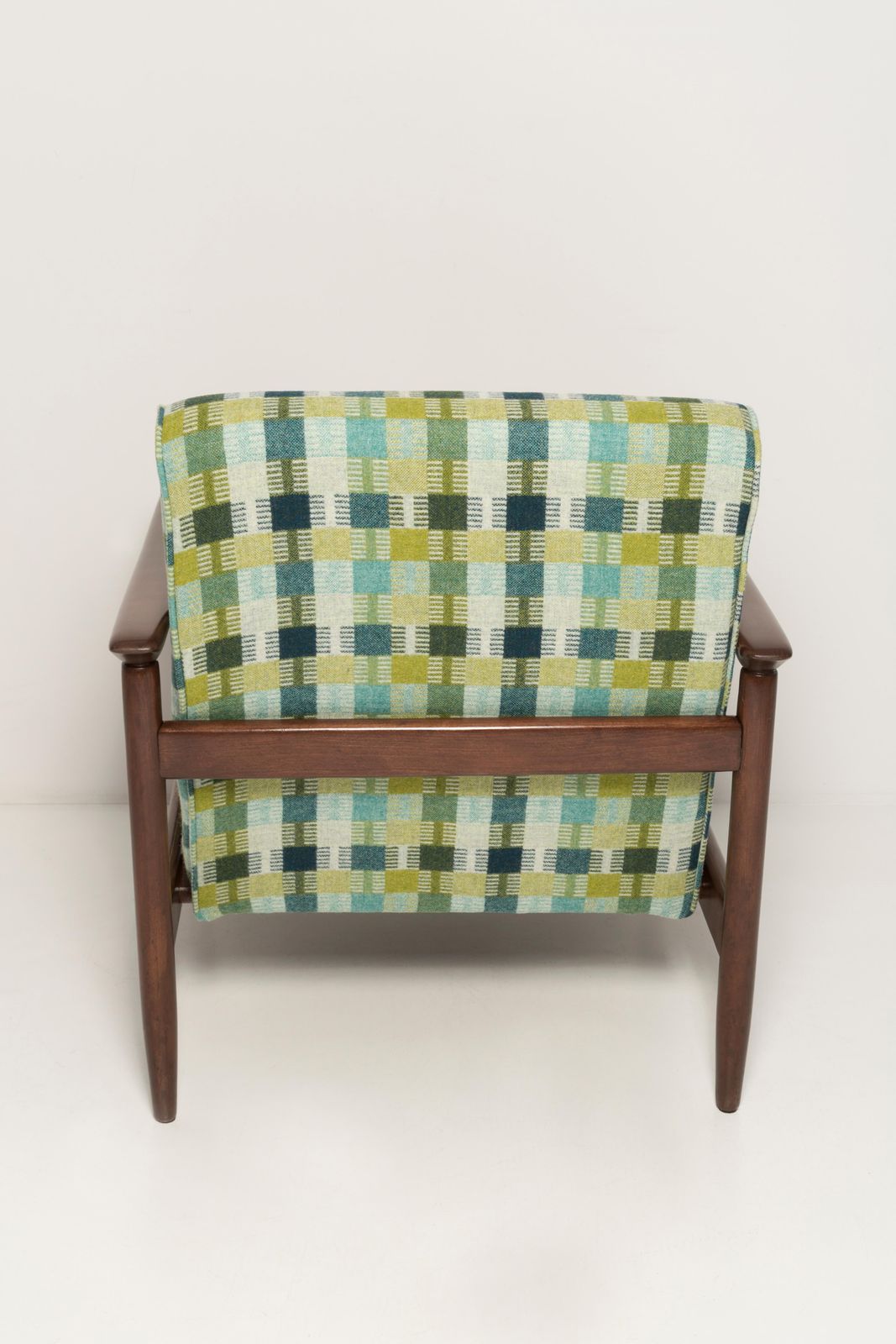 photo furniture Pair Of Mid Century Green Wool Armchairs, Gfm 142, Edmund Homa, Europe, 1960s