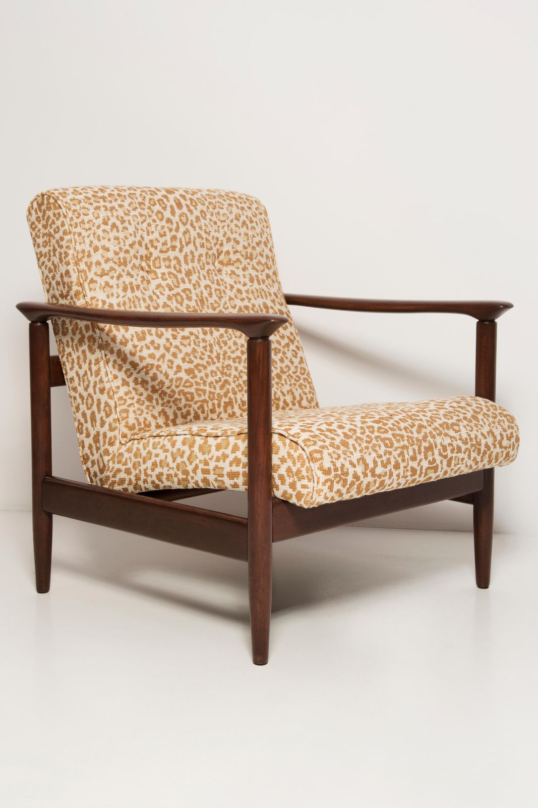 Paar Mid Century Pixel Luipaard Fauteuils, Gfm 142, Edmund Homa, Europa, Jaren 1960 photo for sale