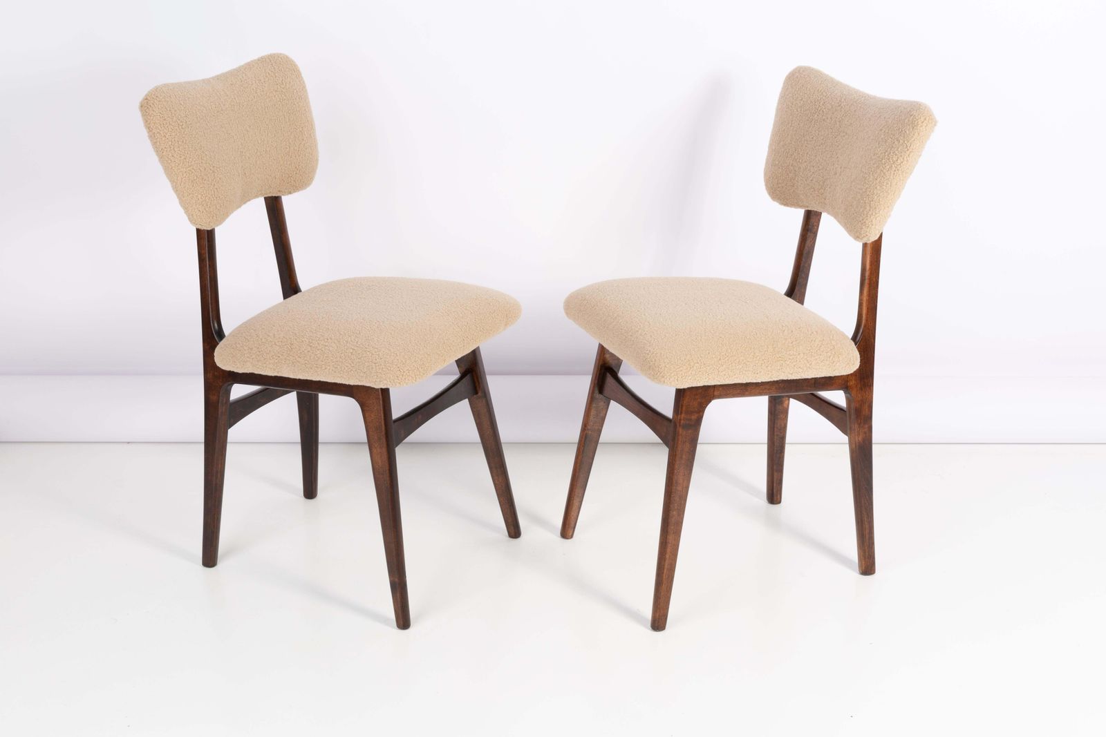 Set Of Eight 20th Century Camel Boucle Chairs, 1960s photo 3403.0