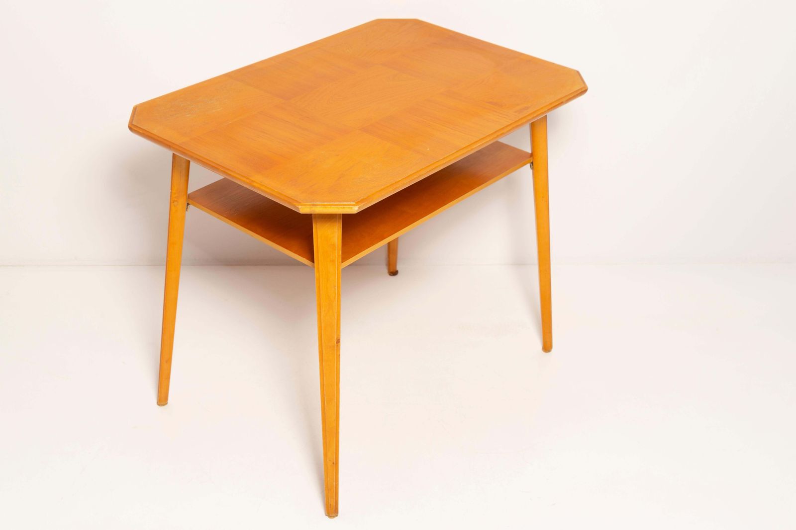 Furniture Mid Century Modern Coffee Table, Light Wood, Europe, 1960s photo