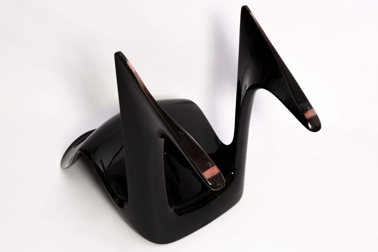 photo for sale Four Mid Century Black Kangaroo Chairs Designed By Ernst Moeckl, Germany, 1960s