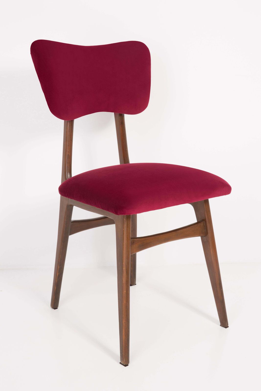 Set Of Twelve 20th Century Burgundy Red Chairs, 1960s photo 4252.0