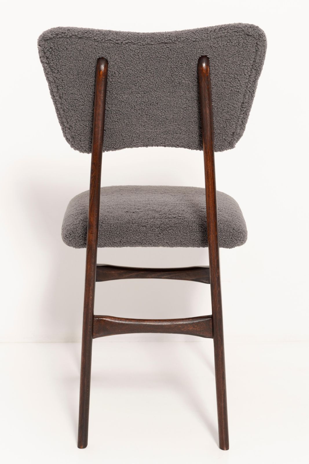 Set Of Ten 20th Century Dark Gray Boucle Chairs, 1960s photo vintage