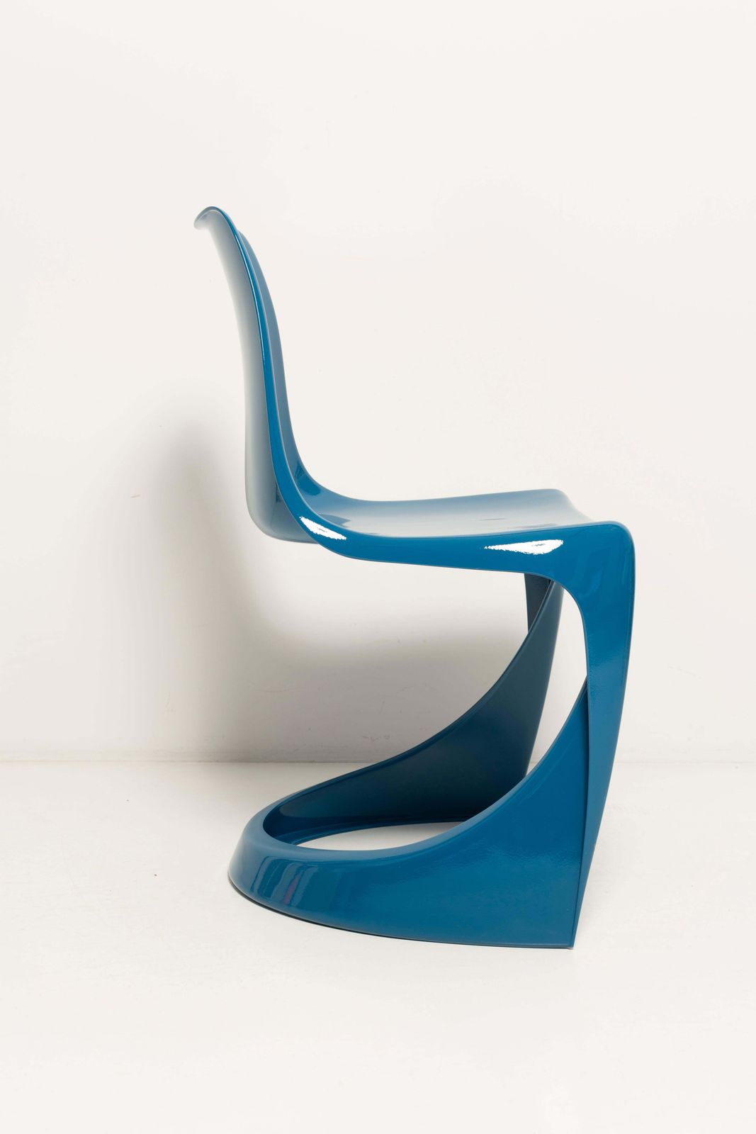 Set Of Six Mid Century Sea Blue Cado Chairs, Steen østergaard, Europe, 1960s photo 4586.0