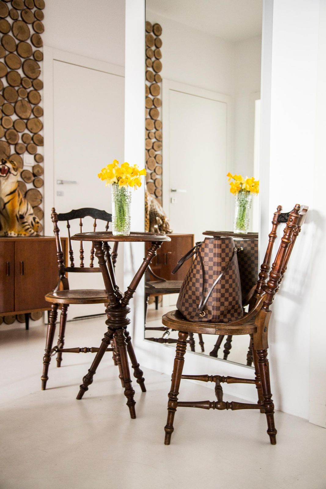 Midcentury Table And Set Of 2 Chairs, Europe, 1960s photo for sale