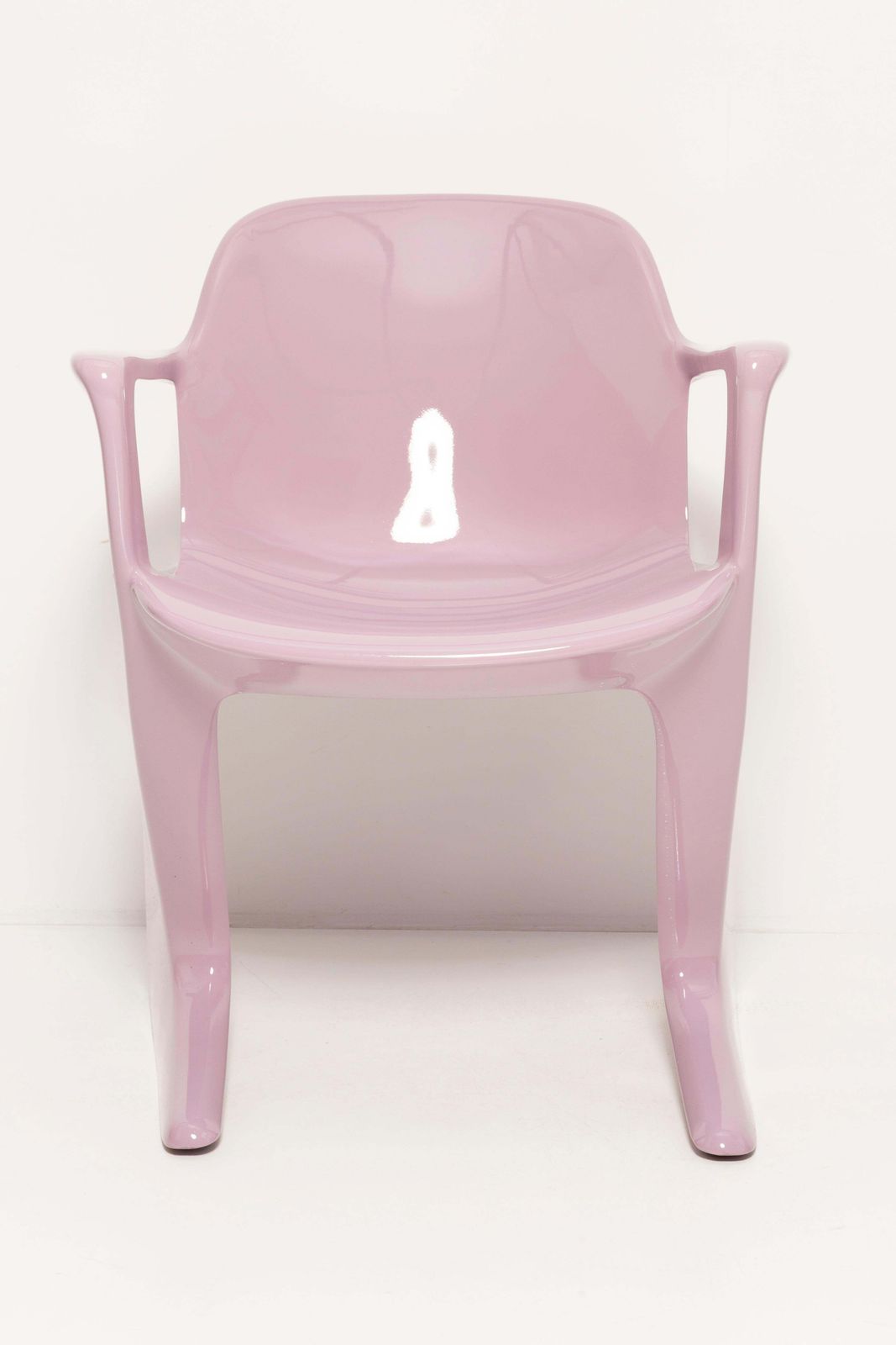 Four Mid Century Lavender Kangaroo Chairs Designed By Ernst Moeckl Germany, 1968 photo vinterior