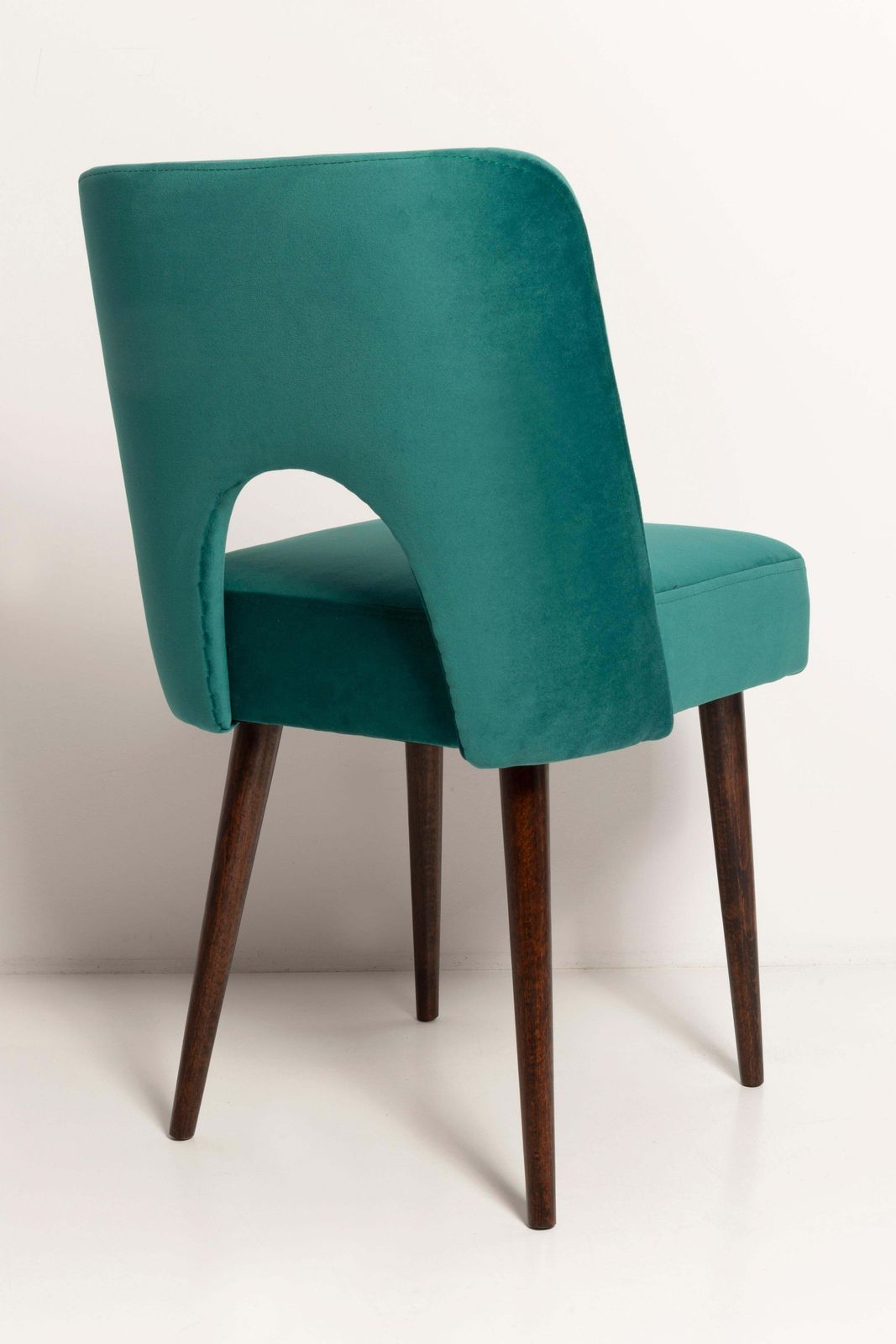Furniture Set Of Nine Dark Green Velvet 'Shell' Chairs, Europe, 1960s photo