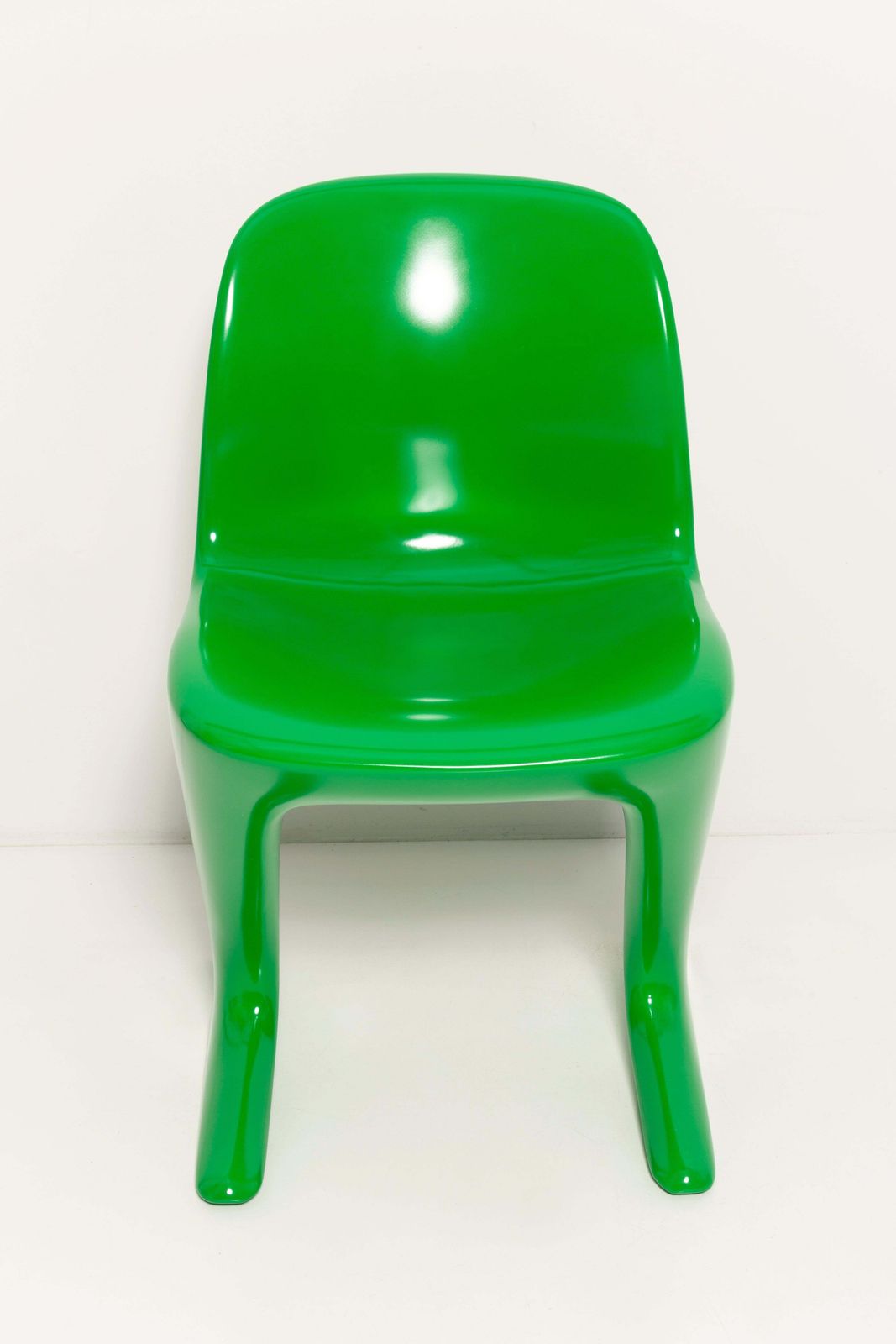 Set Of Eight Green Kangaroo Chairs Designed By Ernst Moeckl, Germany, 1960s photo vinterior