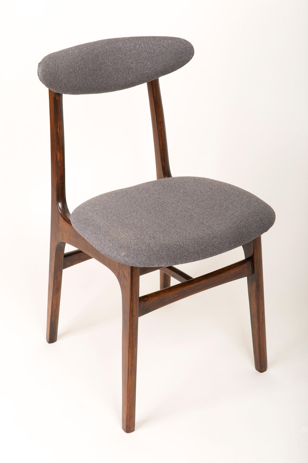 Set Of Twelve Mid Century Gray Chairs By Rajmund Halas, 1960s photo buy
