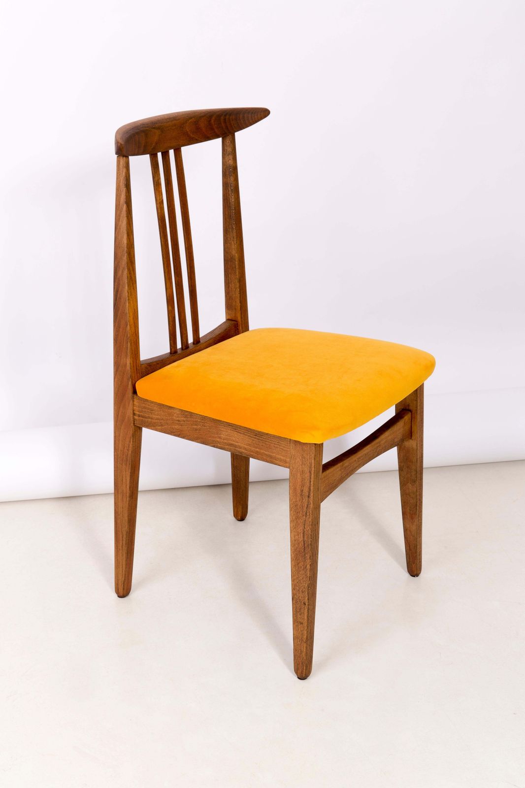 Set Of Twelve Yellow Chairs, By Zielinski, Europe, 1960s photo vintage
