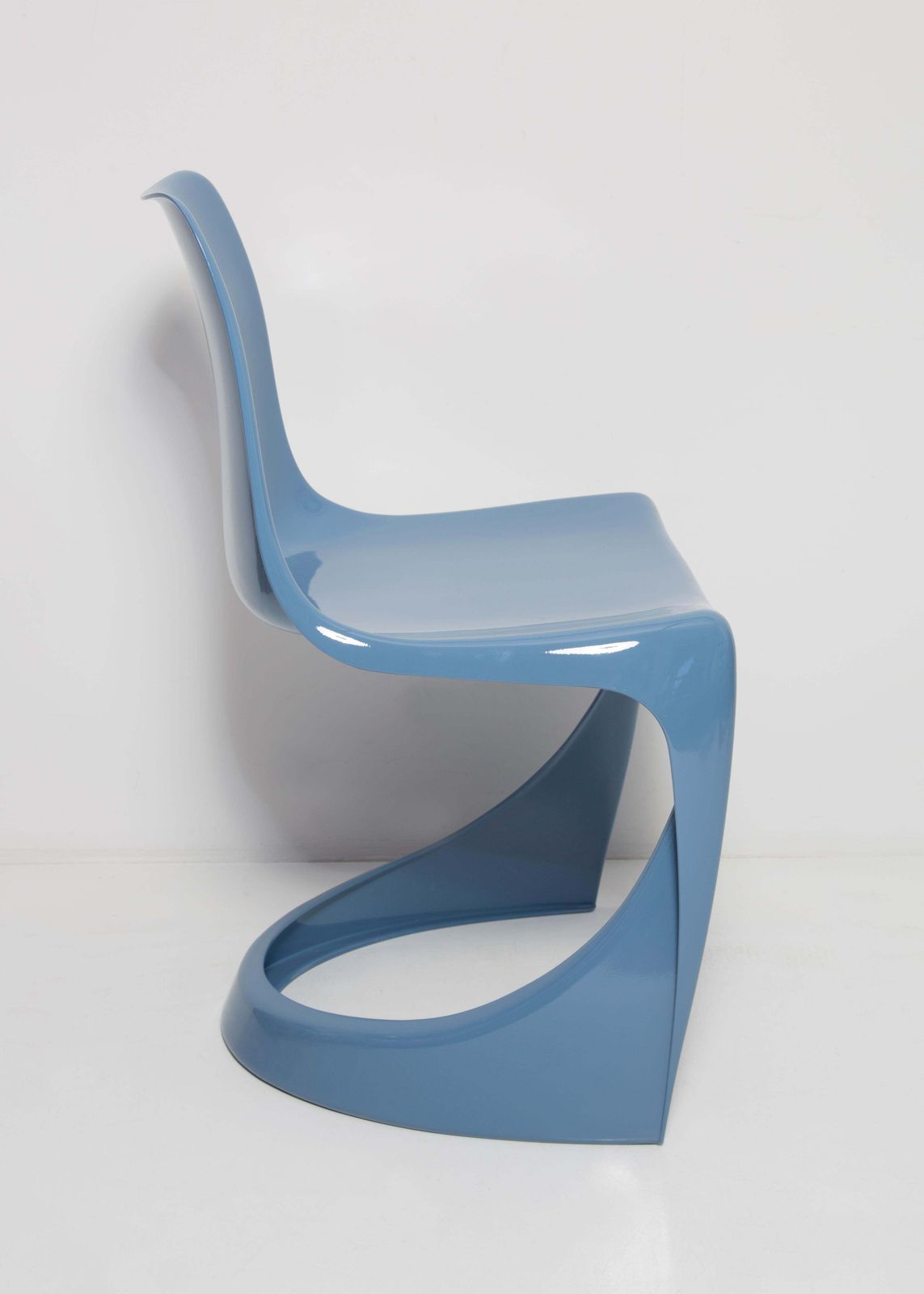 Set Of Eight Mid Century Blue Cado Chairs, Steen østergaard, Europe, 1960s photo Furniture