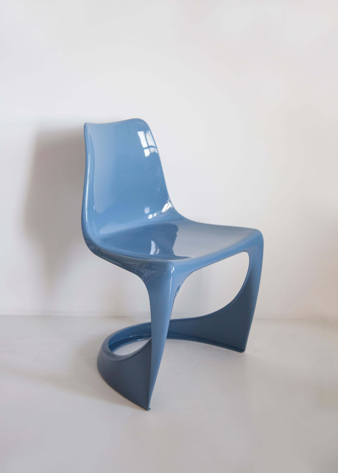 Furniture Set Of Eight Mid Century Blue Cado Chairs, Steen østergaard, Europe, 1960s photo