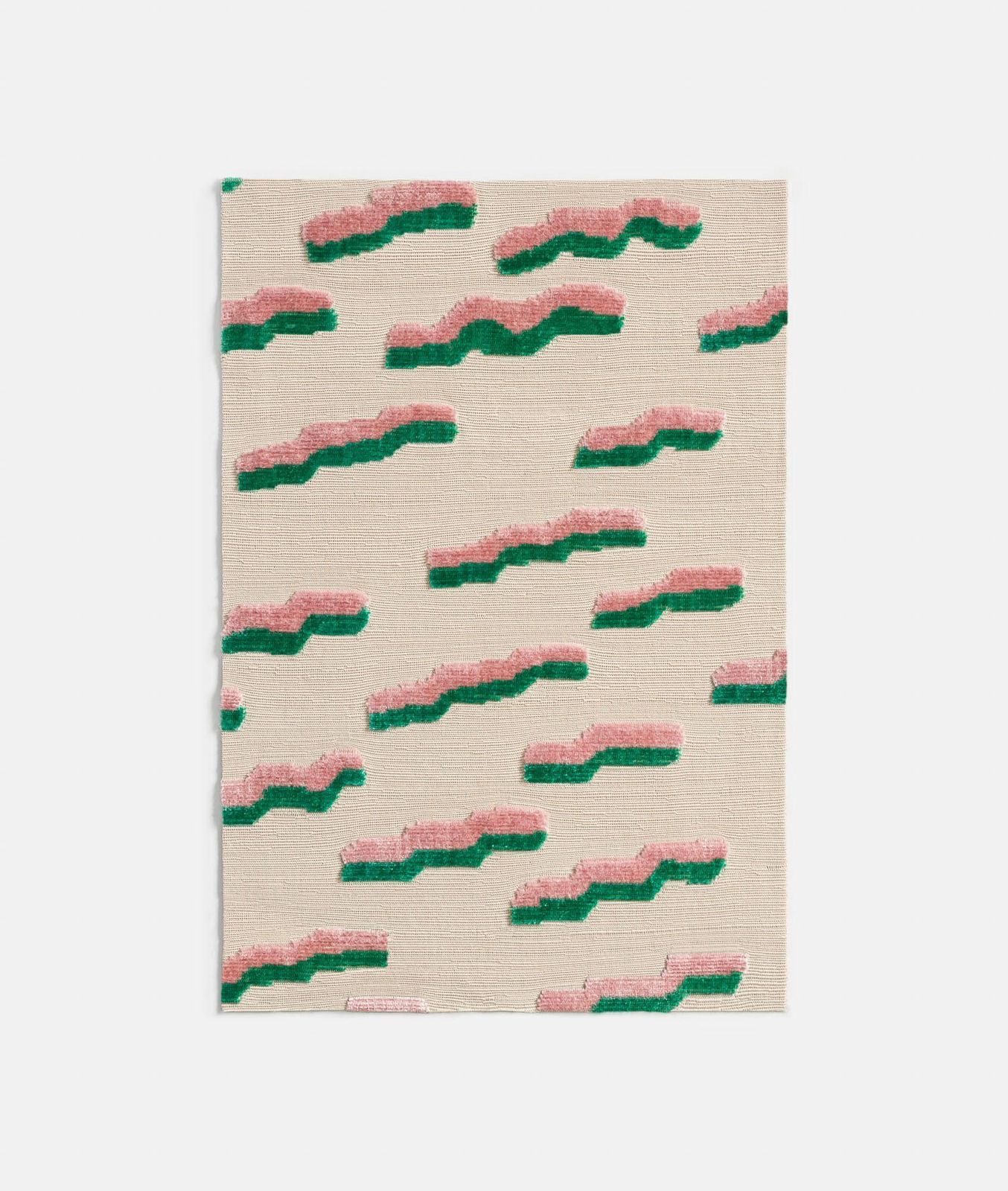 5945.0 Set Van Tien Mid Century Schelpvormige Rugleuning Stoelen Met Tijgerprint Jacquard Fluweel, Europa, Jaren 1960 photo