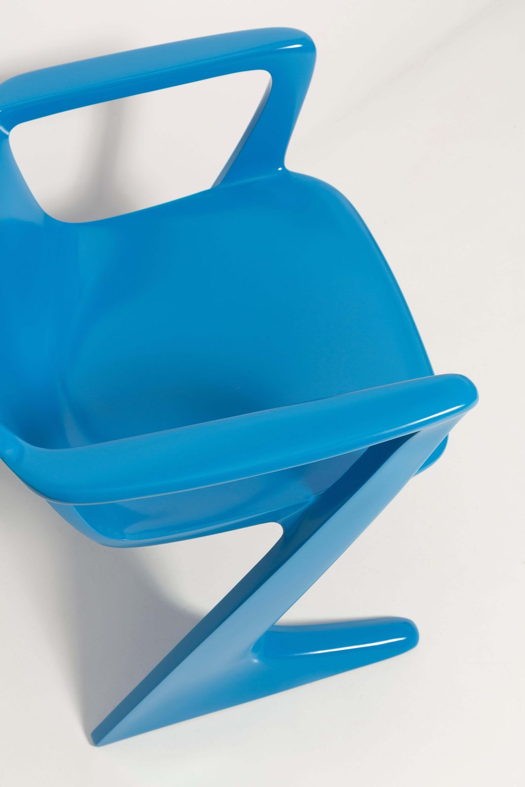Set Of Six Blue Kangaroo Chairs Designed By Ernst Moeckl, Germany, 1960s photo vinterior