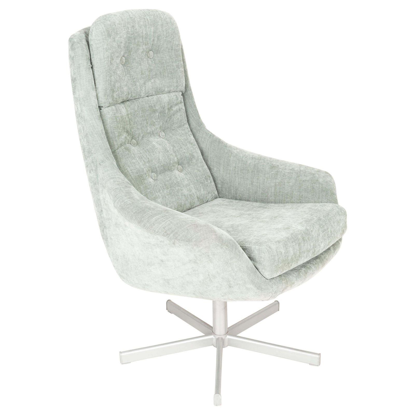 Paar Vintage Lichtgroene Draaifauteuils, 20e Eeuw, Ca. Jaren 1960 photo for sale