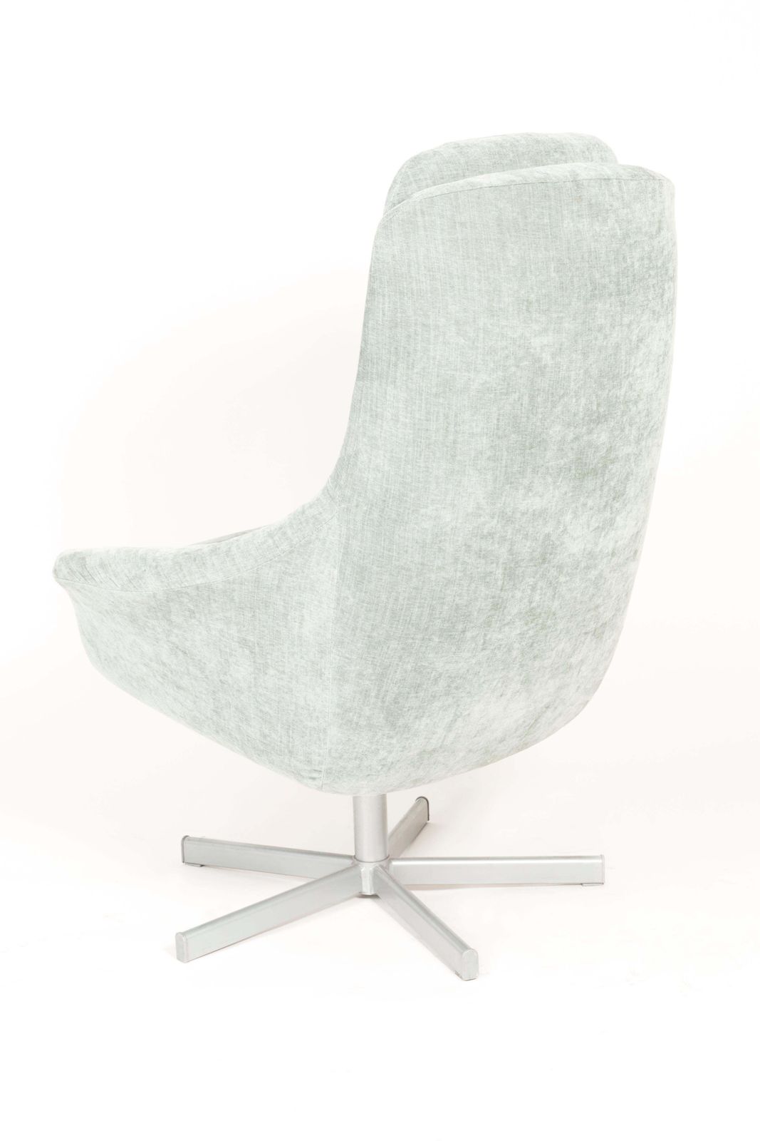 Meubels Paar Vintage Lichtgroene Draaifauteuils, 20e Eeuw, Ca. Jaren 1960 photo