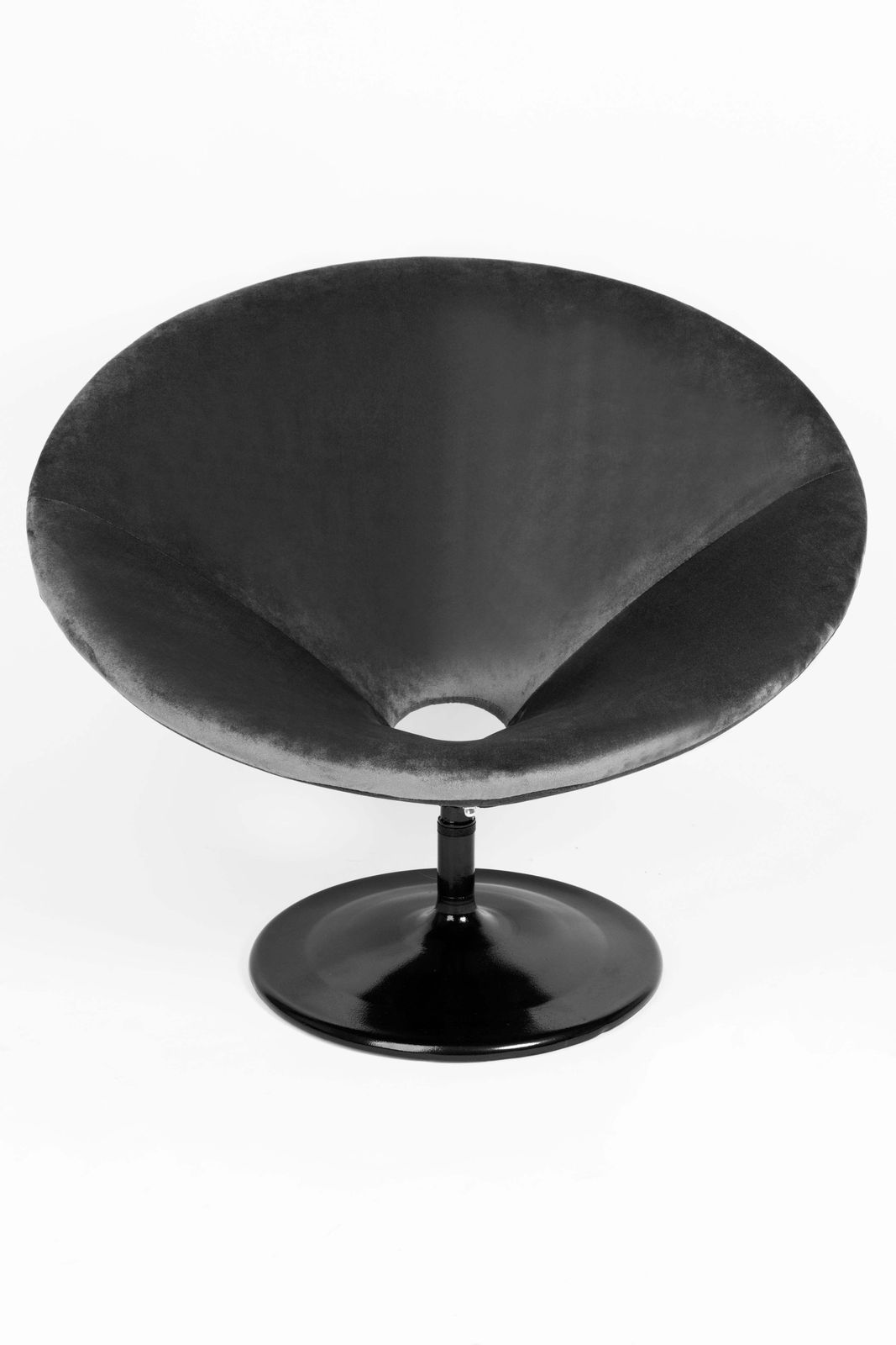 Set Van Twee Vintage Zwartfluwelen Draaifauteuils, Ca. Jaren 1960 photo buy