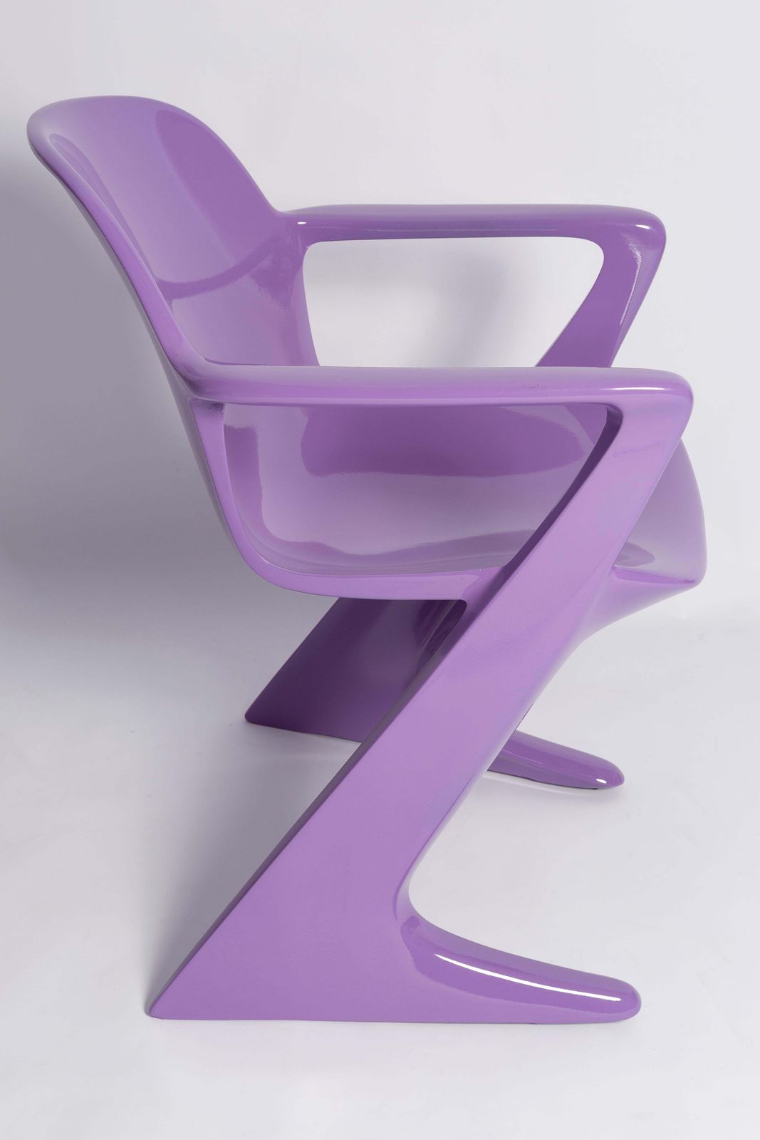Set Of Ten Blue Lilac Kangaroo Chairs Designed By Ernst Moeckl, Germany, 1968 photo vinterior