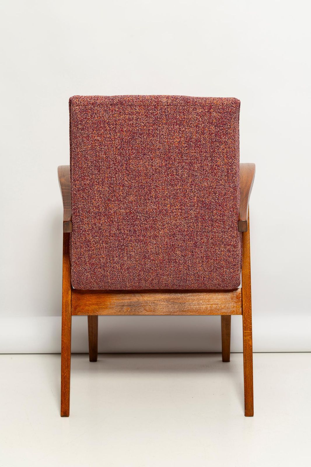 photo vinterior Mid Century Vintage Purple Melange Armchair By Mieczyslaw Puchala, 1960s