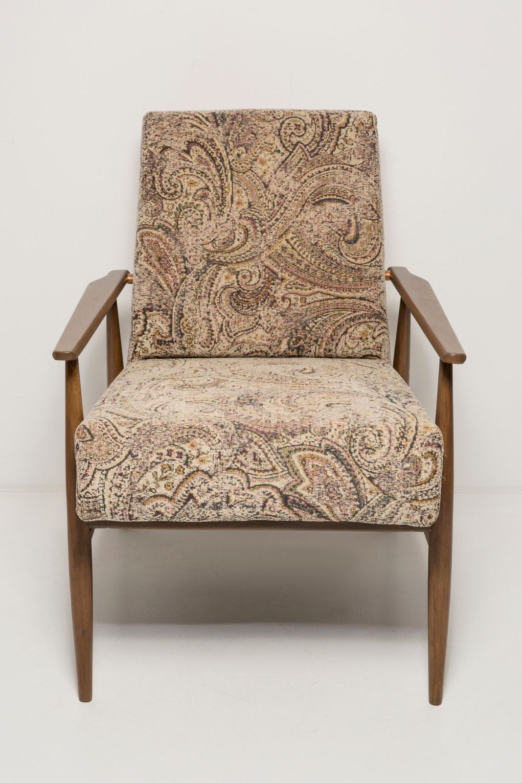 Mid Century Vintage Beige Velvet Dante Fauteuil, H. Lis, Jaren 1960 photo furniture