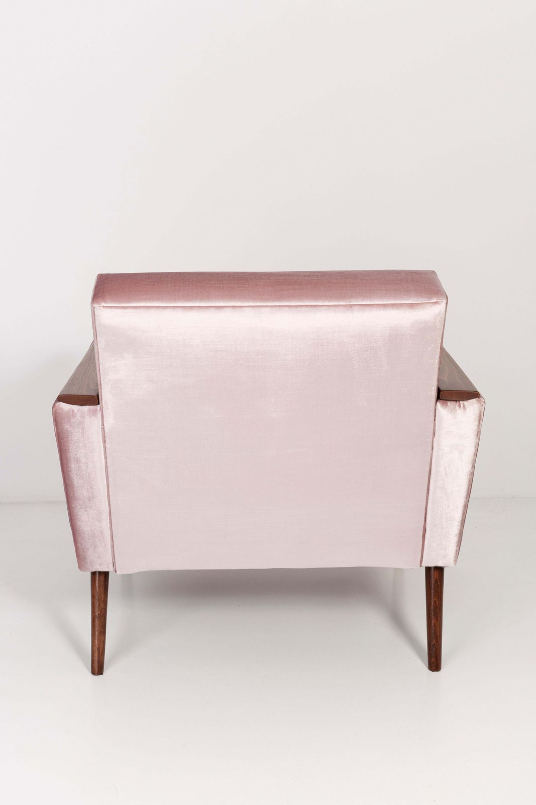 photo furniture Midcentury Light Pink Velvet Club Armchair, 1960s, Europe, Germany
