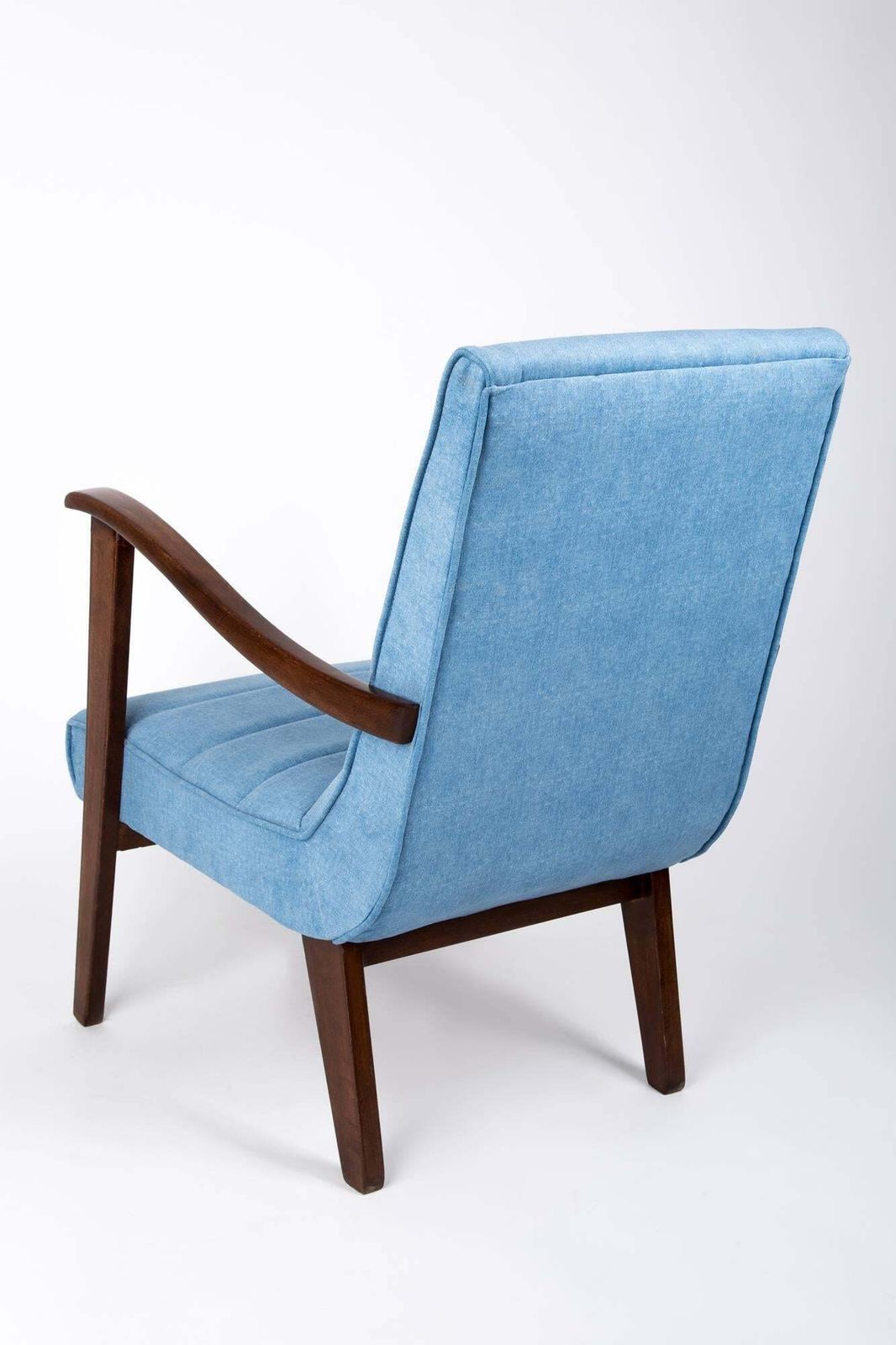 Mid Century Modern Blauwe Fauteuil Van De Prudnik Furniture Factory, Ca. Jaren 1960, Polen photo buy