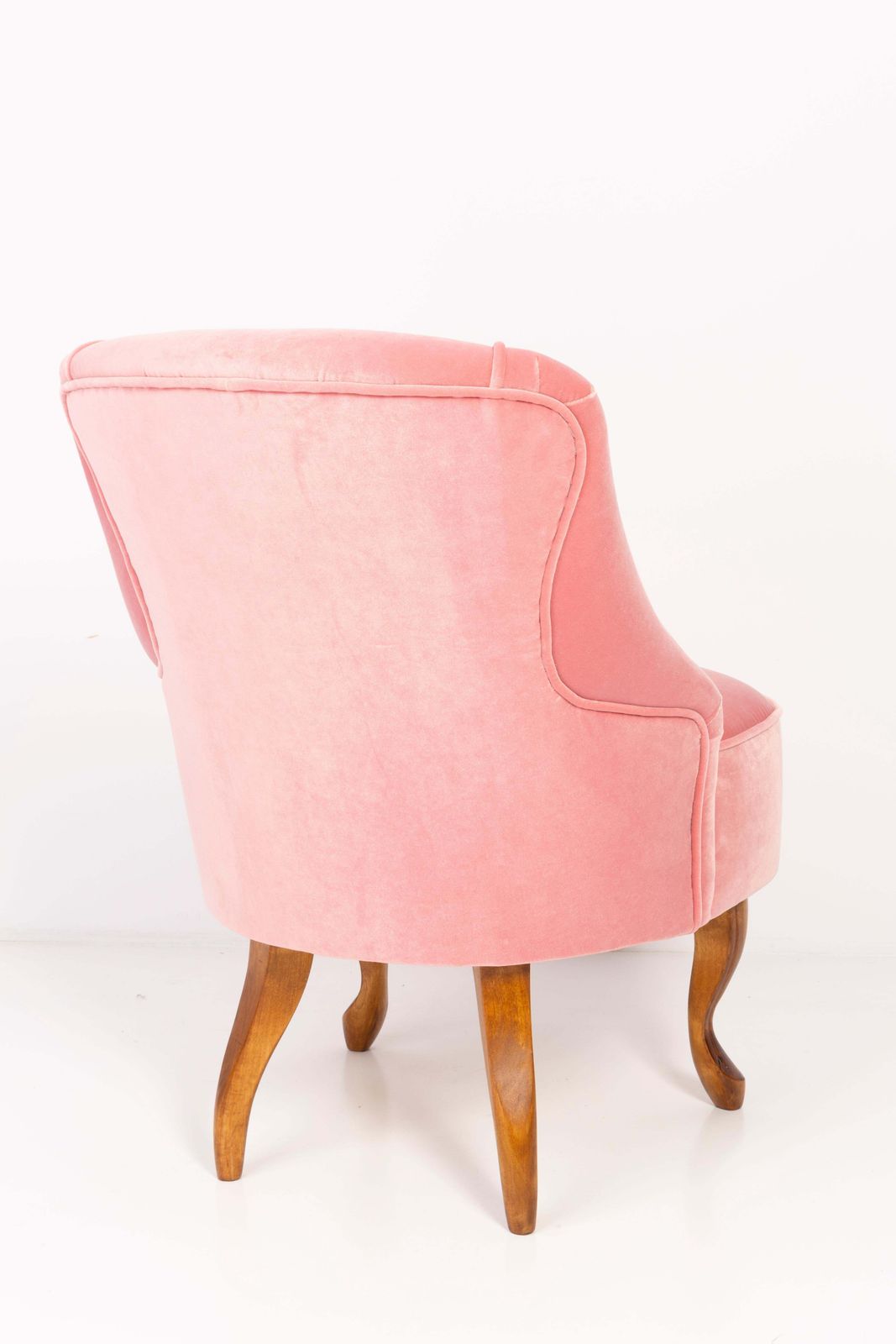 20th Century Art Deco Baby Pink Armchair, 1950s photo vinterior