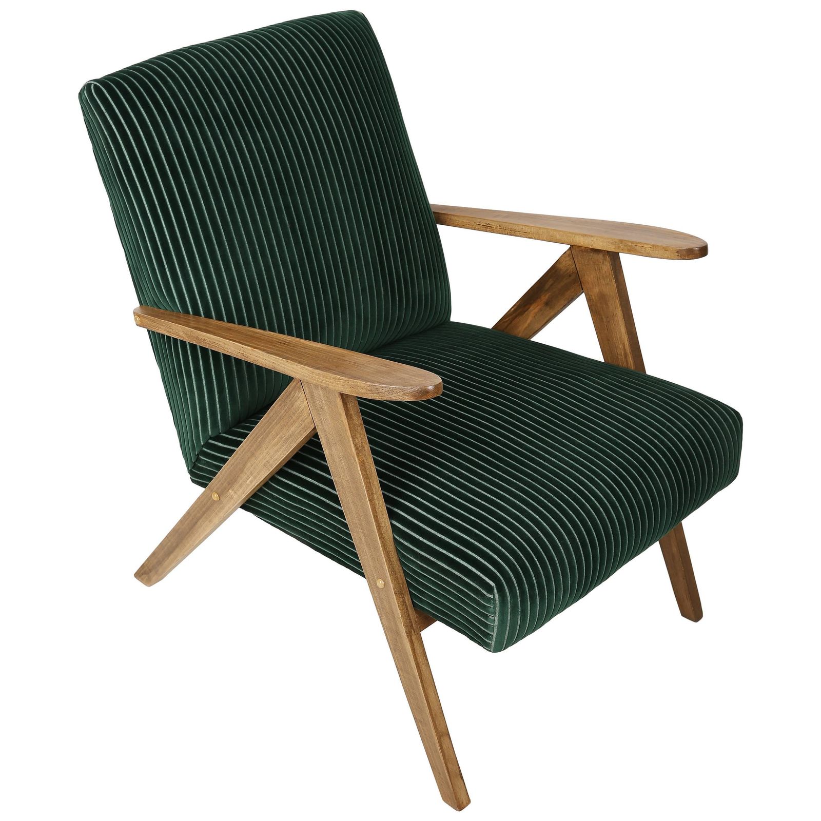 Mid Century Modern Dark Green Armchair, Europe, 1960s