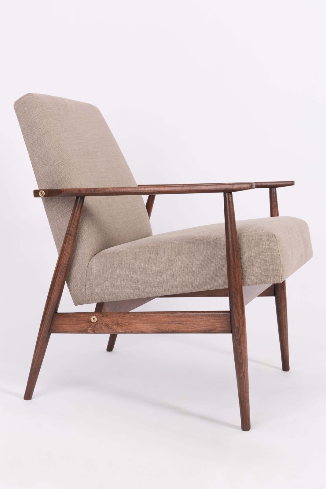20th Century Beige Dante Armchair, H. Lis, 1960s photo furniture