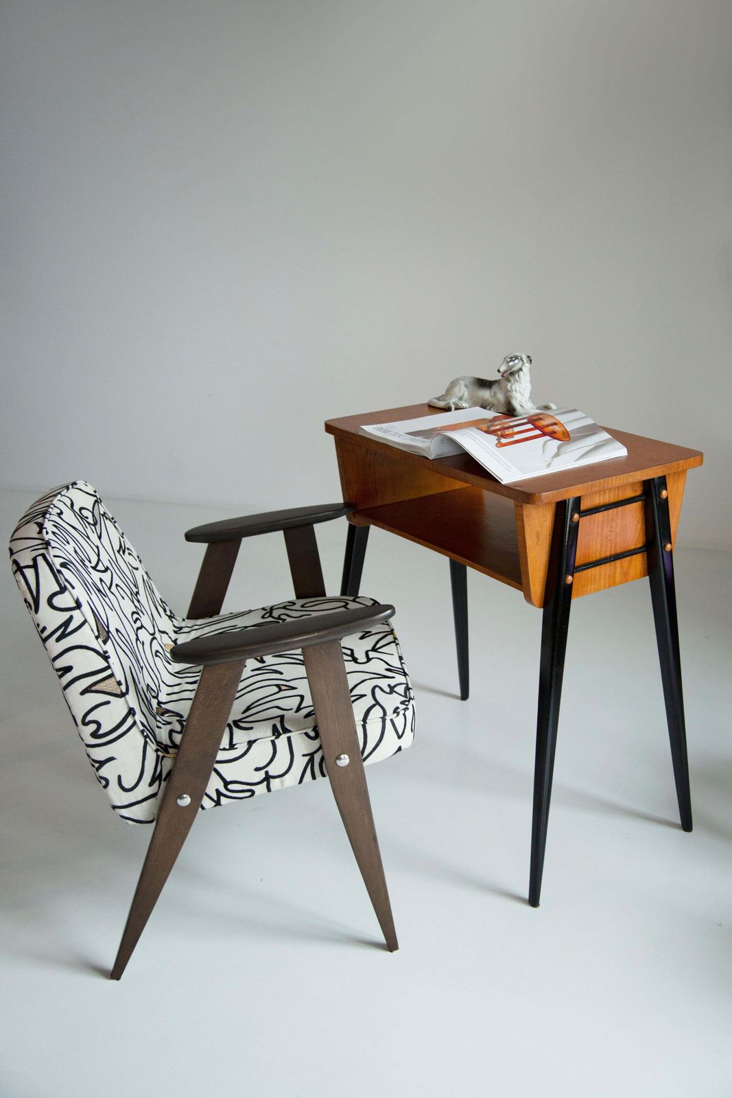 Mid Century 366 Fauteuil In Licht Linnen, Door Jozef Chierowski, Polen, Jaren 1960 photo furniture